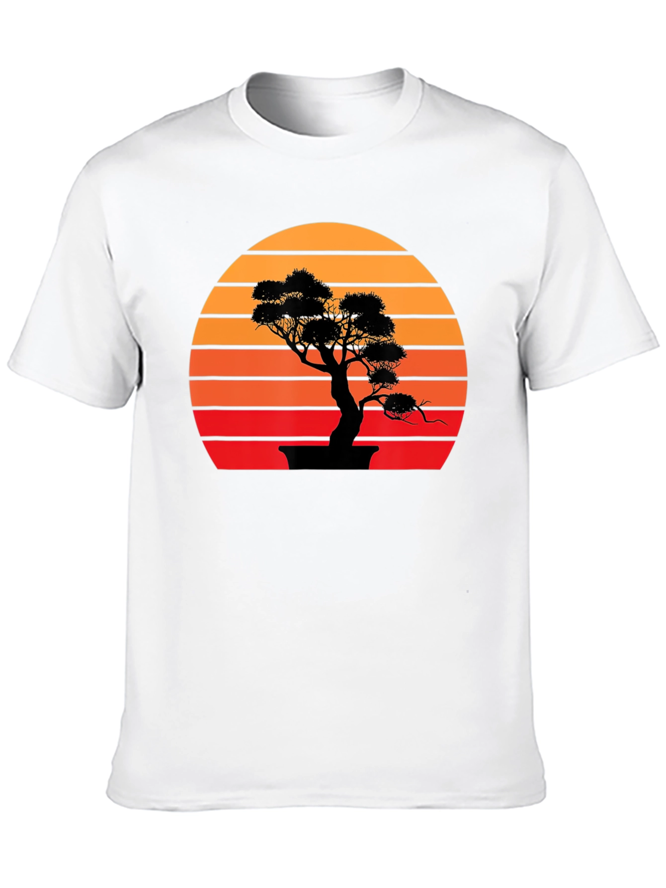 Bonsai Sunset Graphic Tee - Stylish Casual Wear