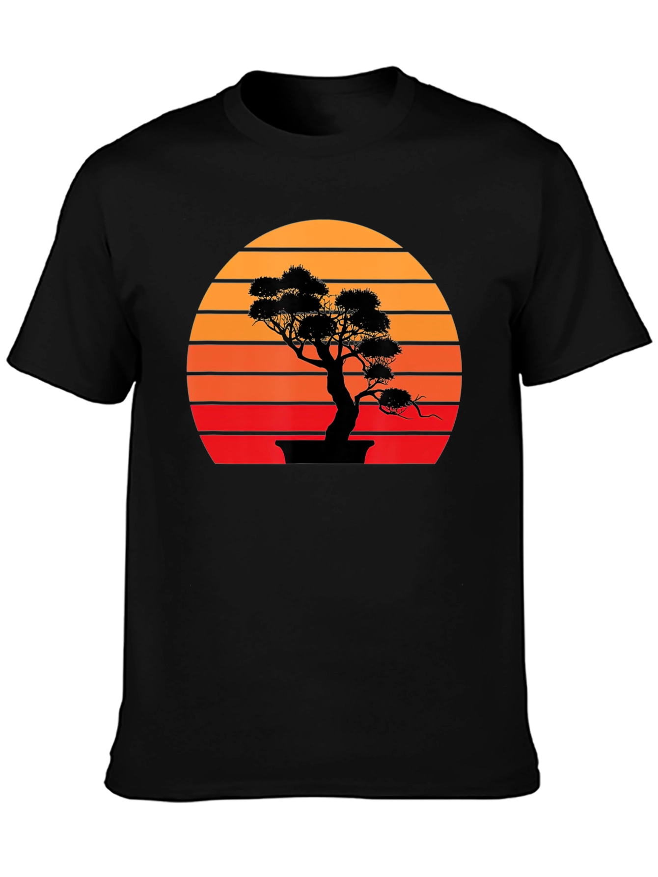 Bonsai Sunset Graphic Tee - Stylish Casual Wear