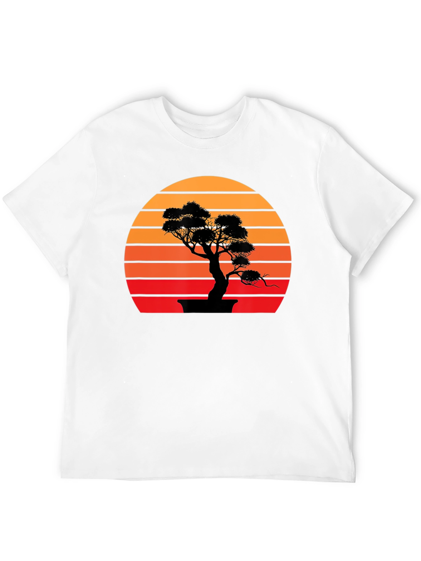 Bonsai Sunset Graphic Tee - Stylish Casual Wear