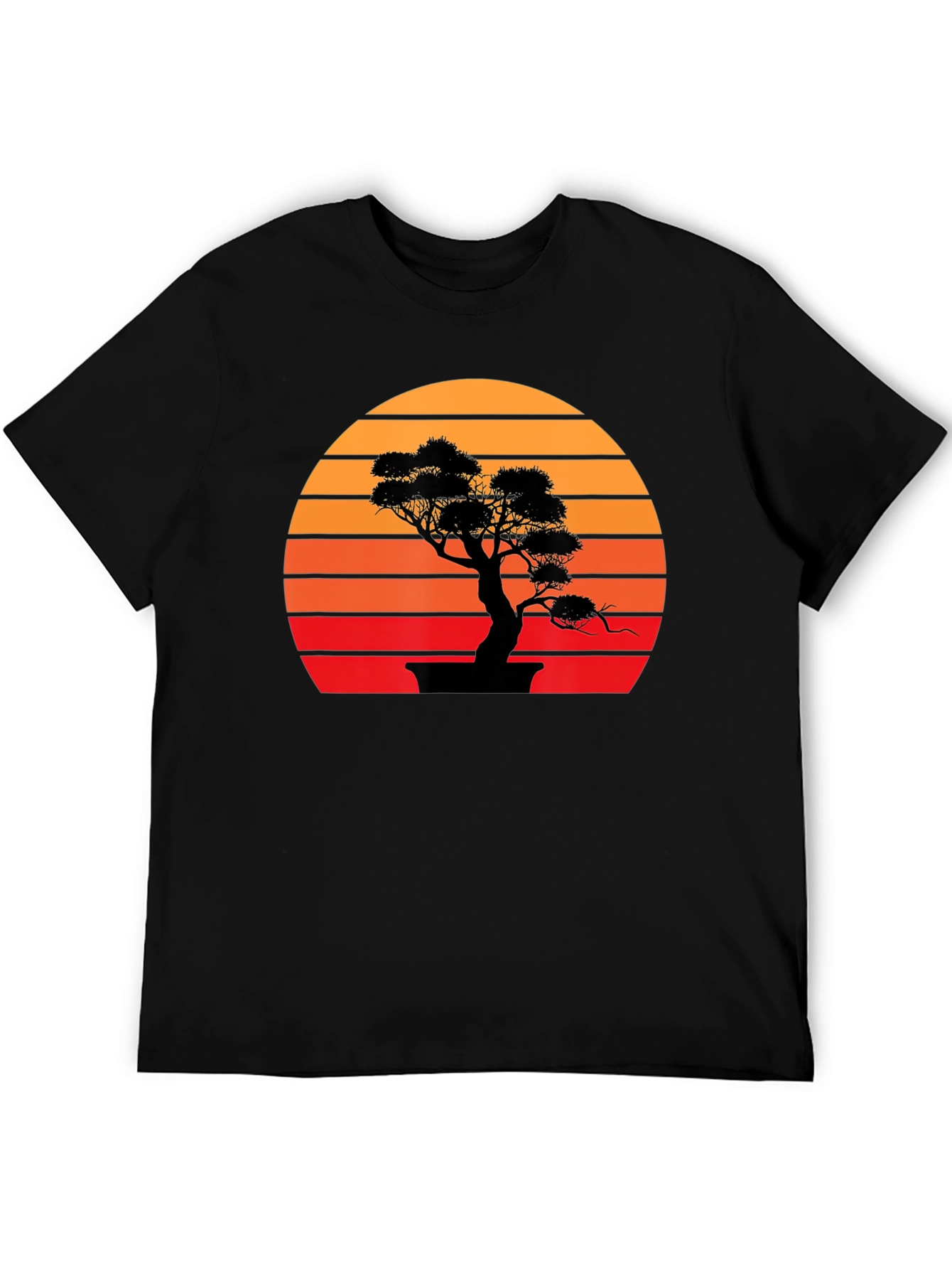 Bonsai Sunset Graphic Tee - Stylish Casual Wear