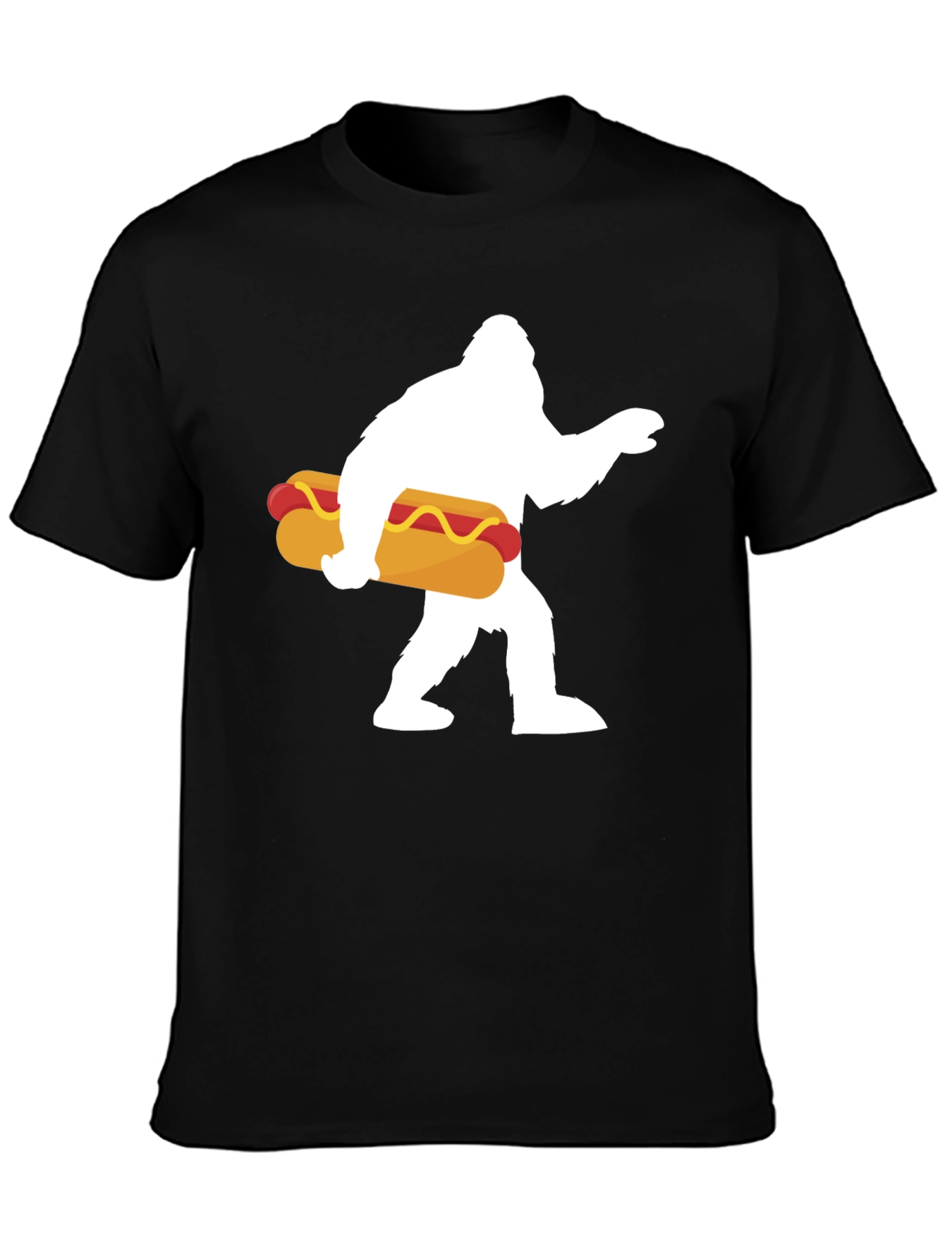 Sasquatch Hotdog Graphic T-Shirt