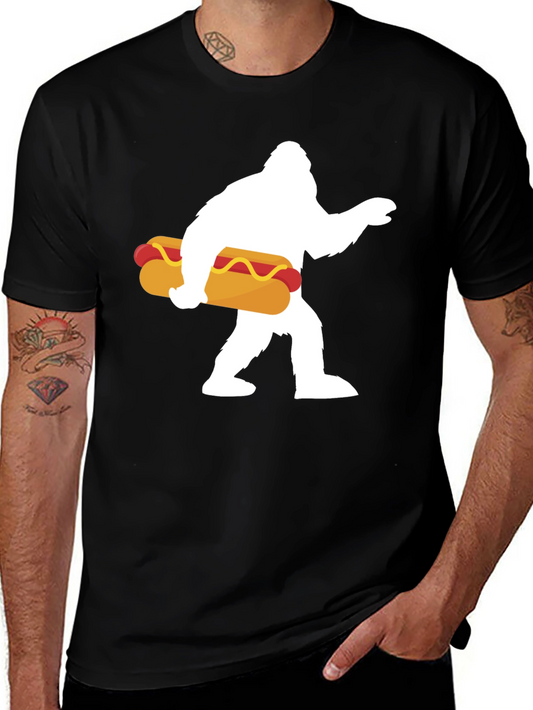 Sasquatch Hotdog Graphic T-Shirt