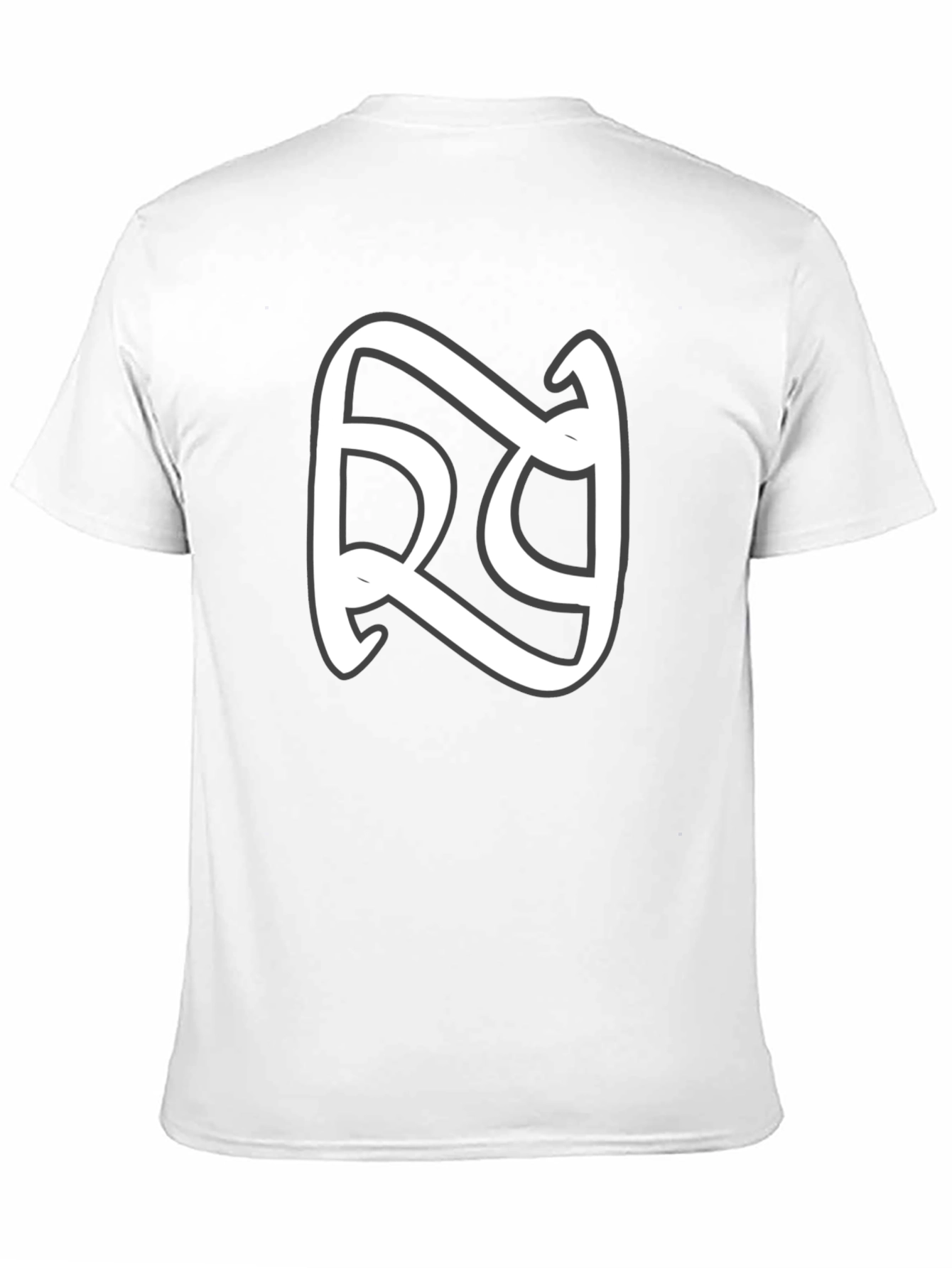 Stylish Black T-Shirt with White Graphic