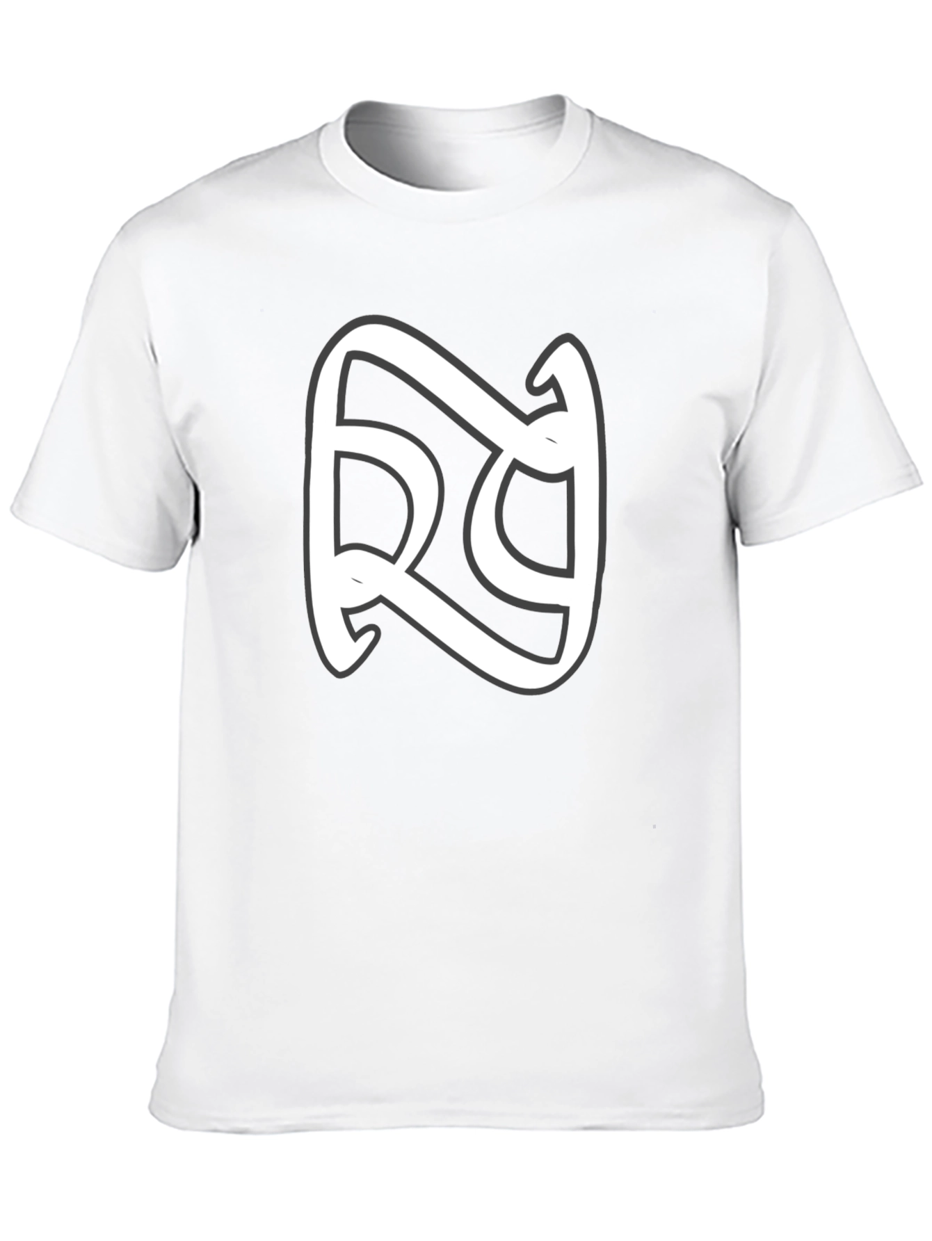 Stylish Black T-Shirt with White Graphic