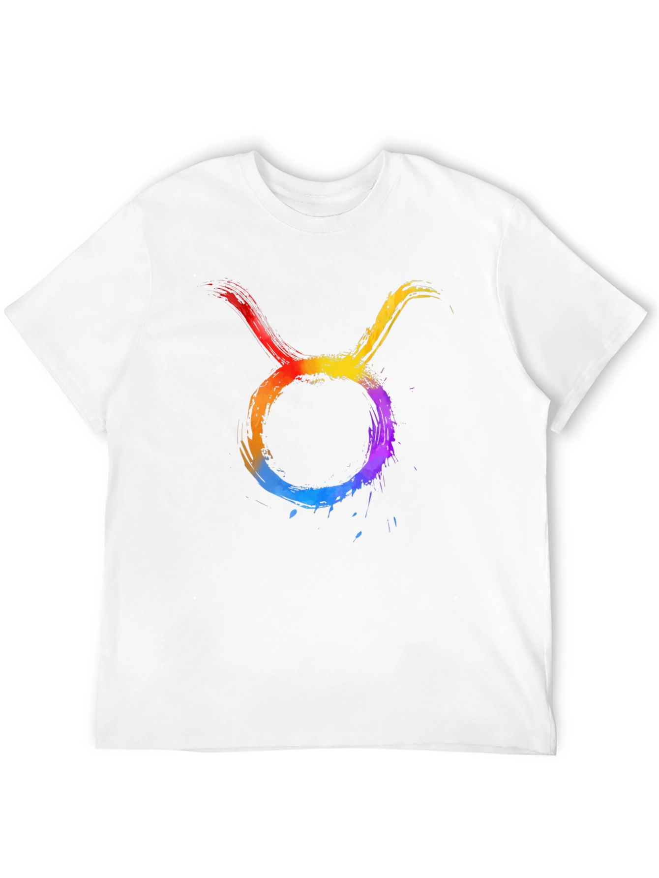 Taurus Zodiac Sign Graphic Tee - Black