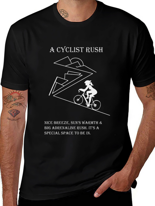 A Cyclist Rush Graphic Tee - Ride in Style