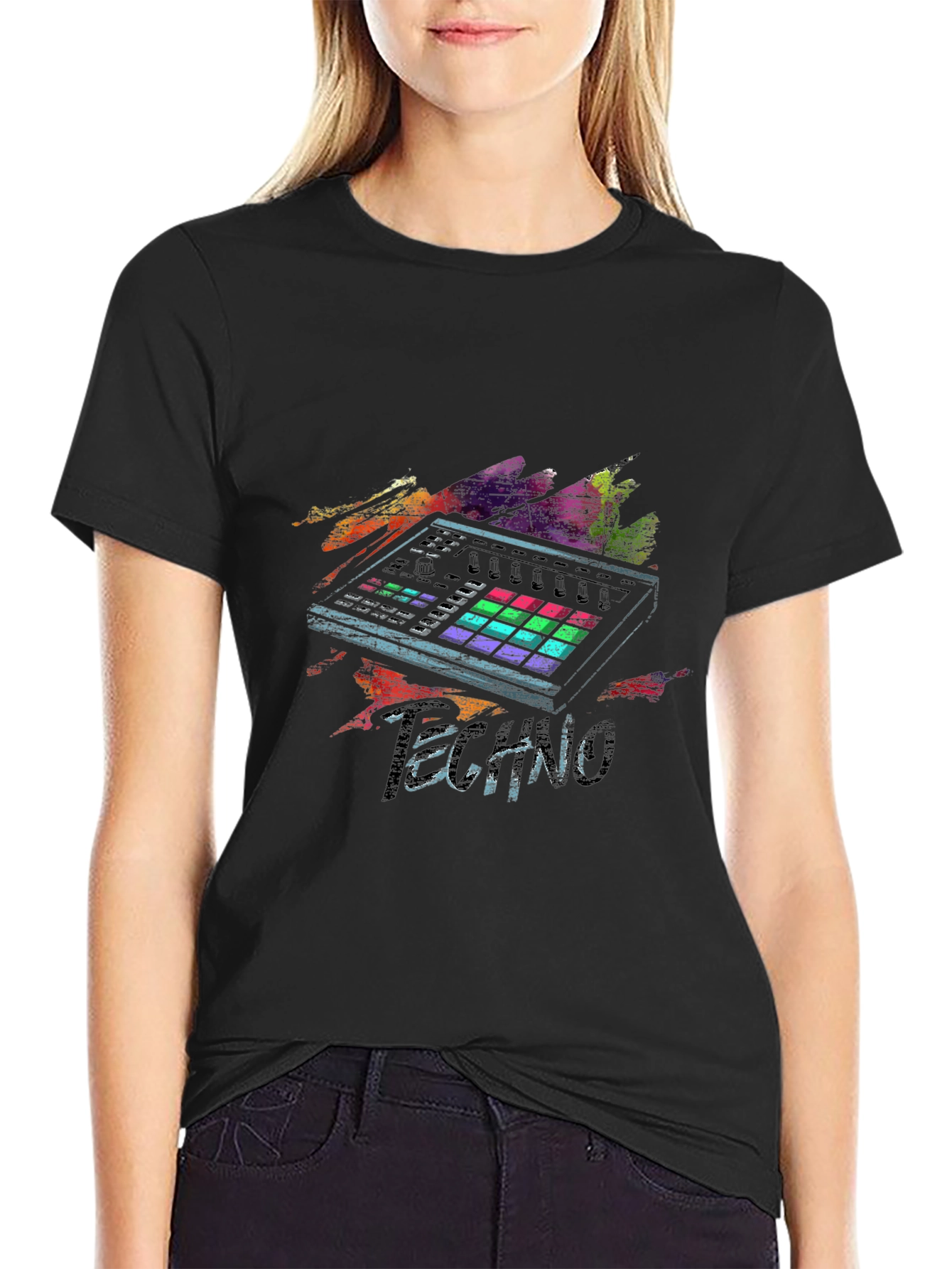 Techno Music Producer Graphic T-Shirt