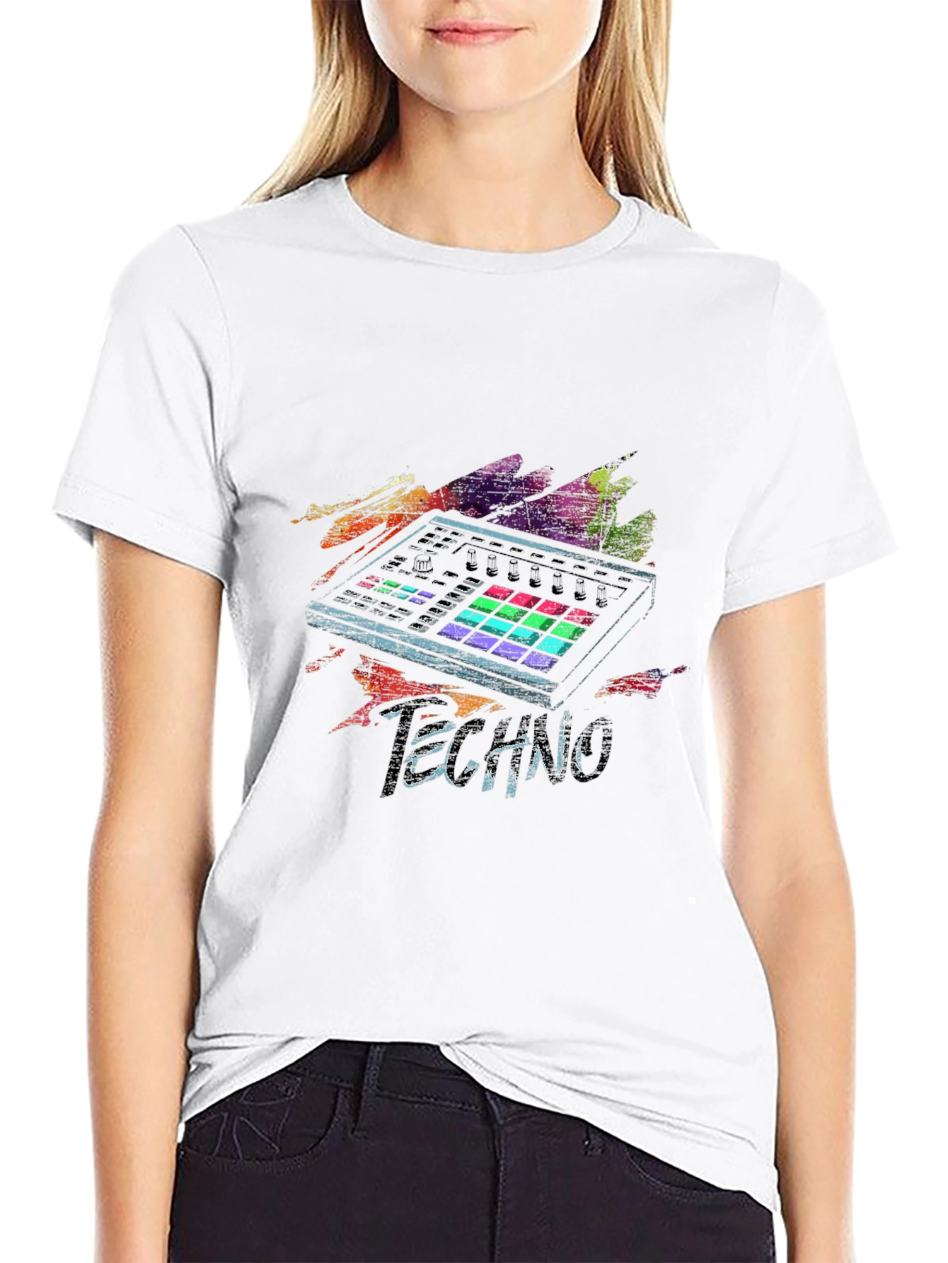 Techno Music Producer Graphic T-Shirt