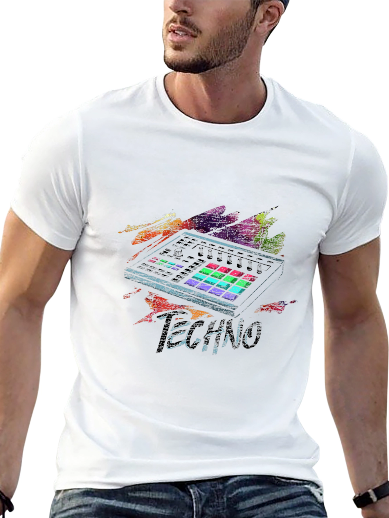 Techno Music Producer Graphic T-Shirt