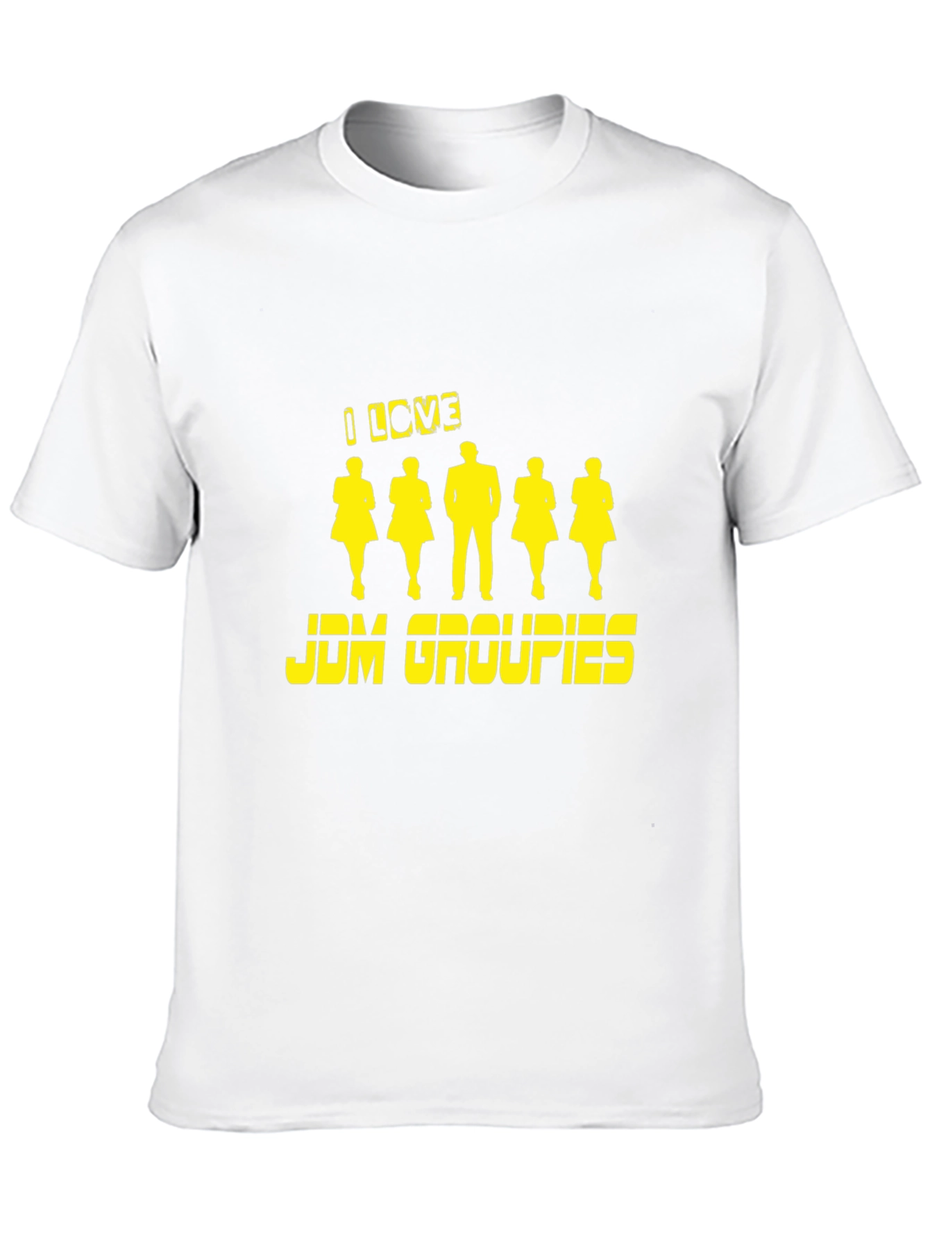 I Love JDM Groupies Black Graphic T-Shirt