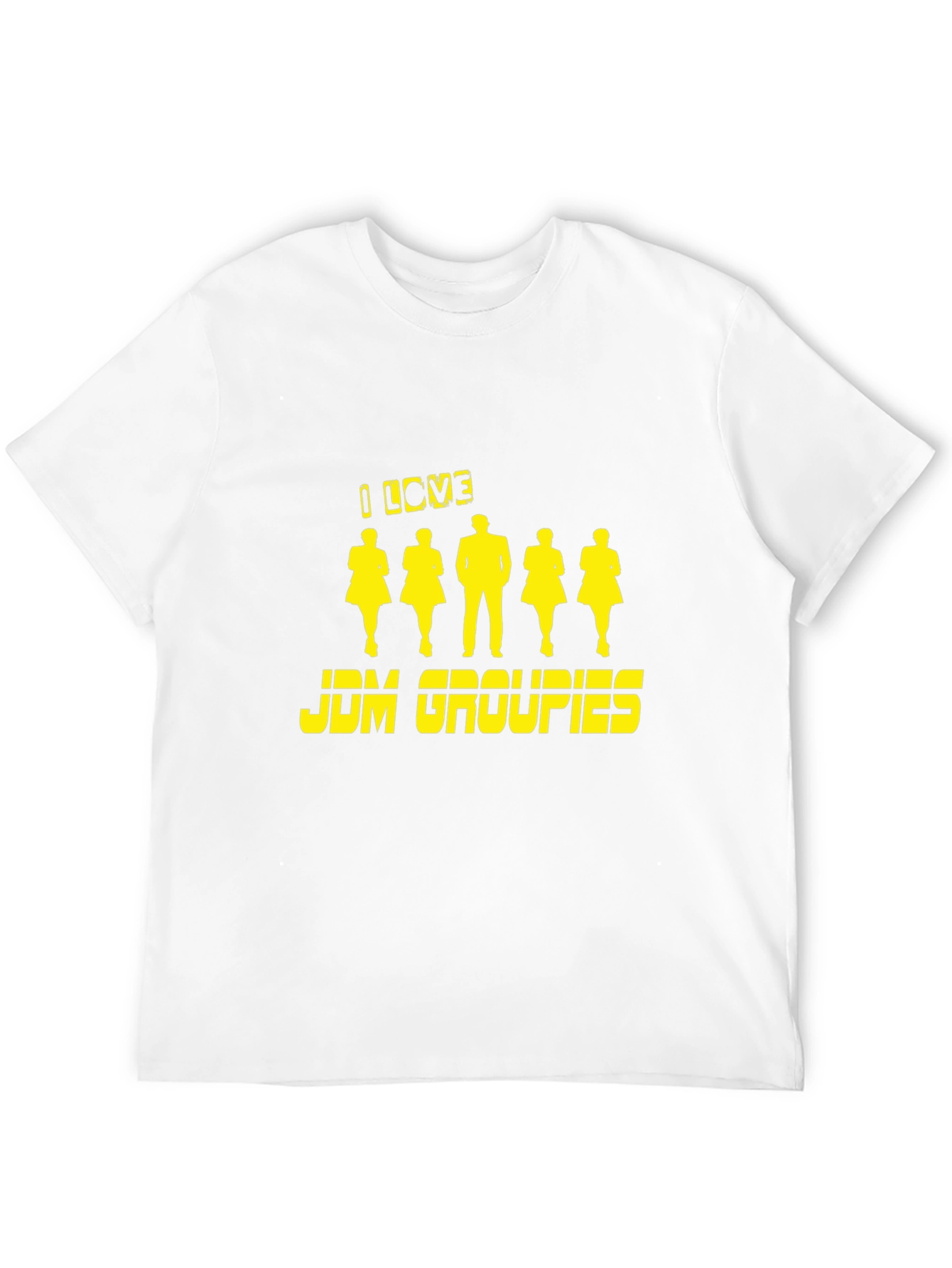 I Love JDM Groupies Black Graphic T-Shirt