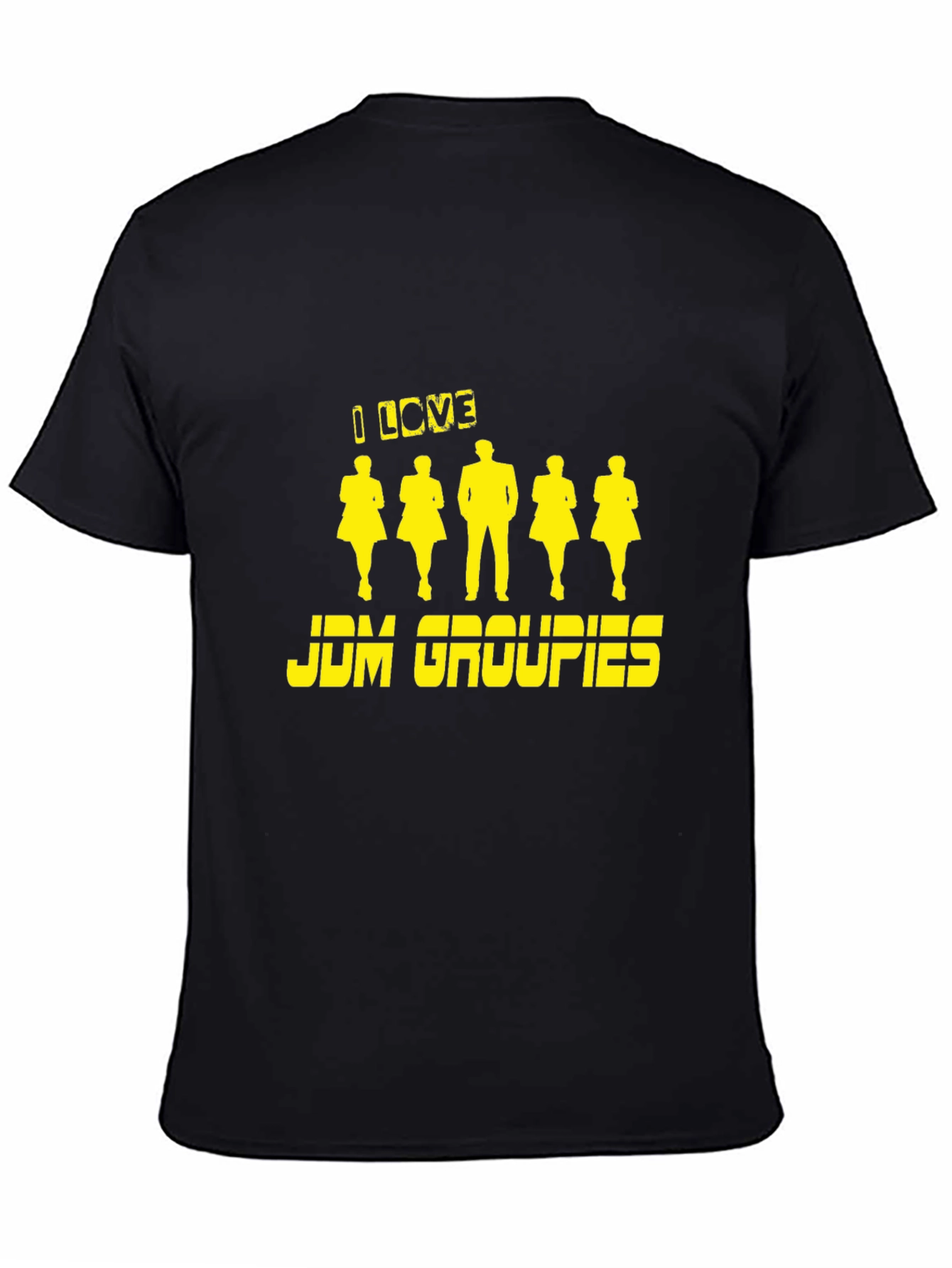 I Love JDM Groupies Black Graphic T-Shirt