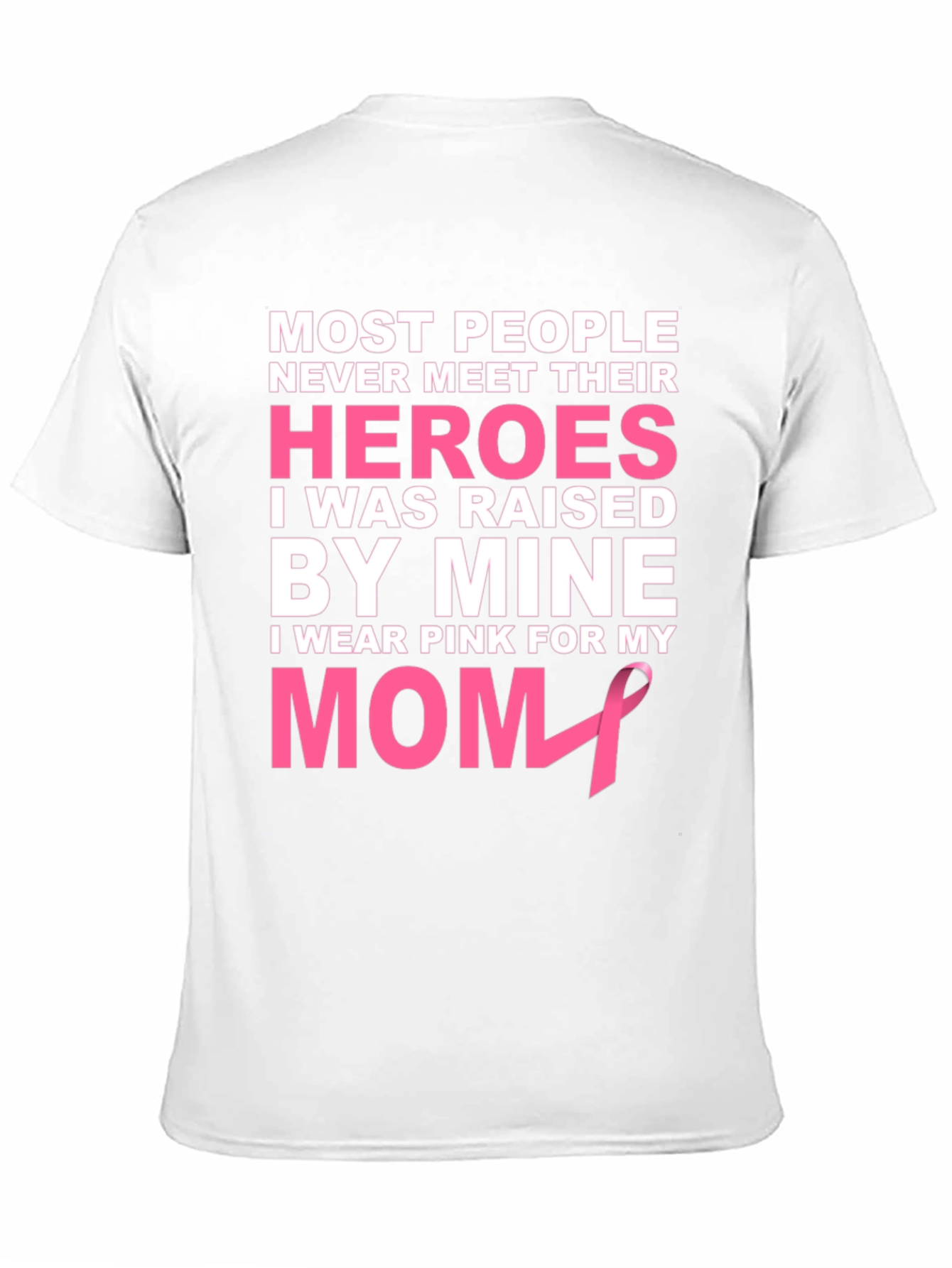 Pink Ribbon Mom Hero T-Shirt