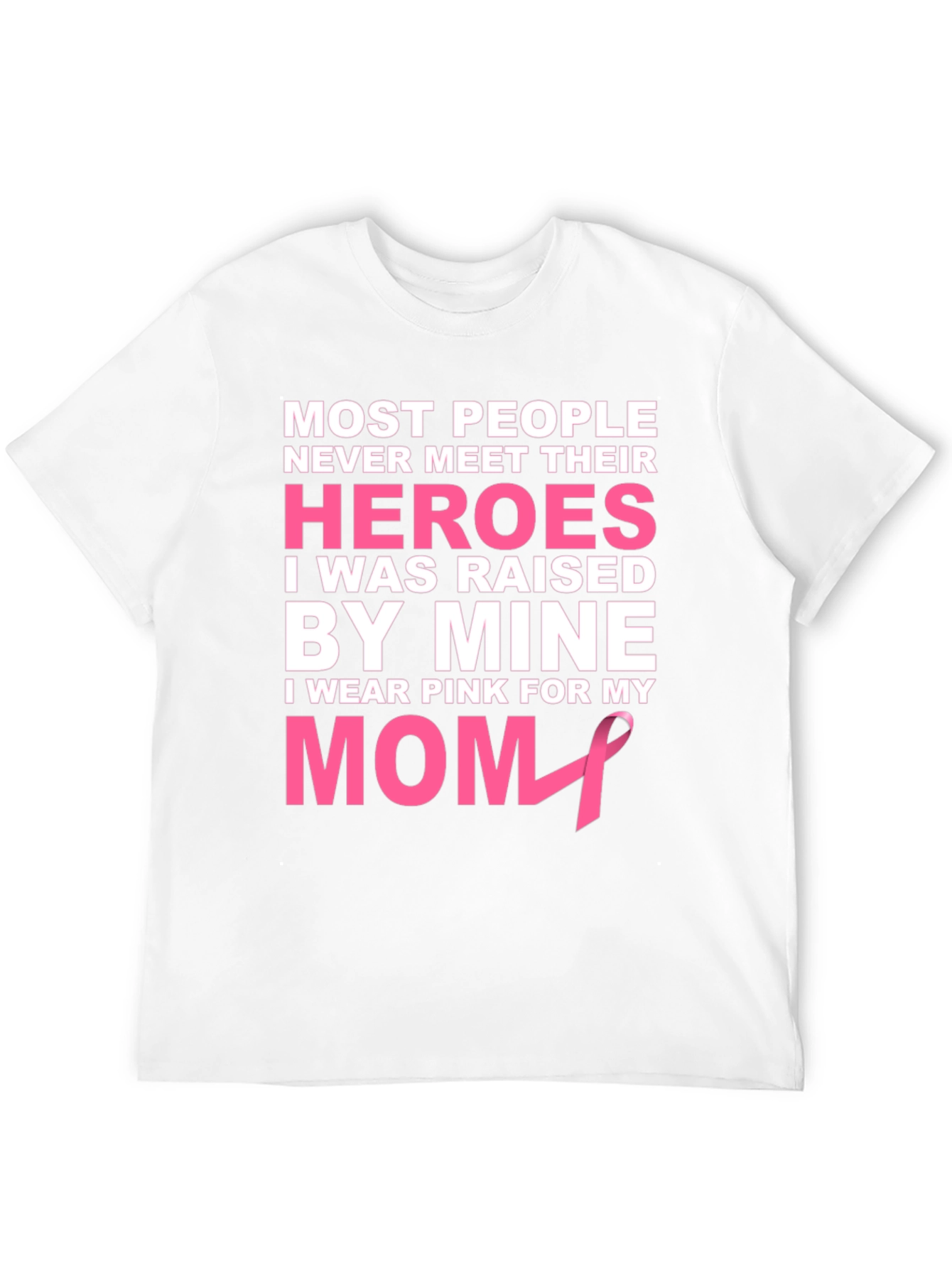 Pink Ribbon Mom Hero T-Shirt