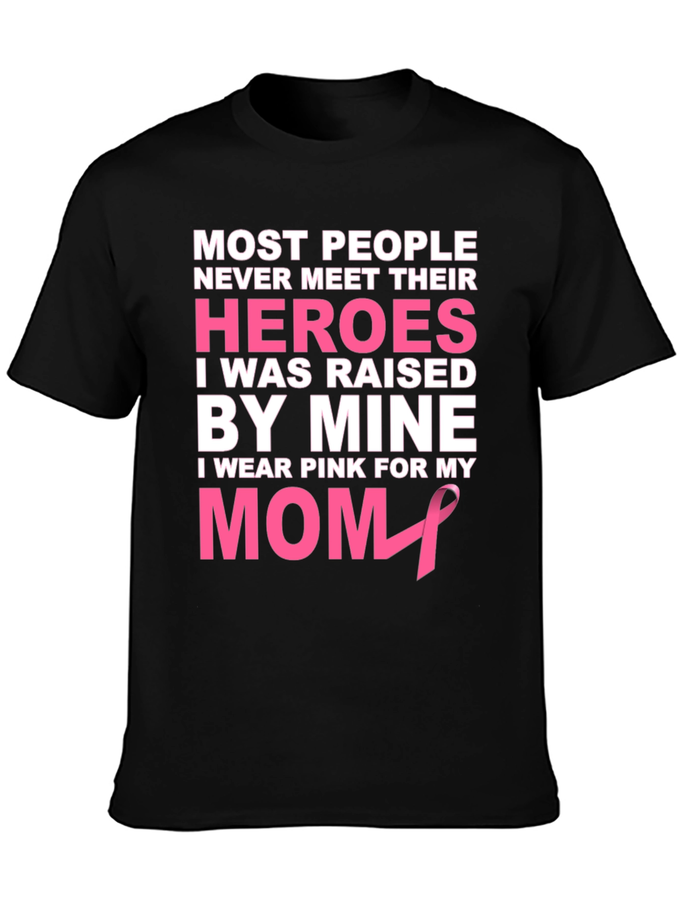 Pink Ribbon Mom Hero T-Shirt
