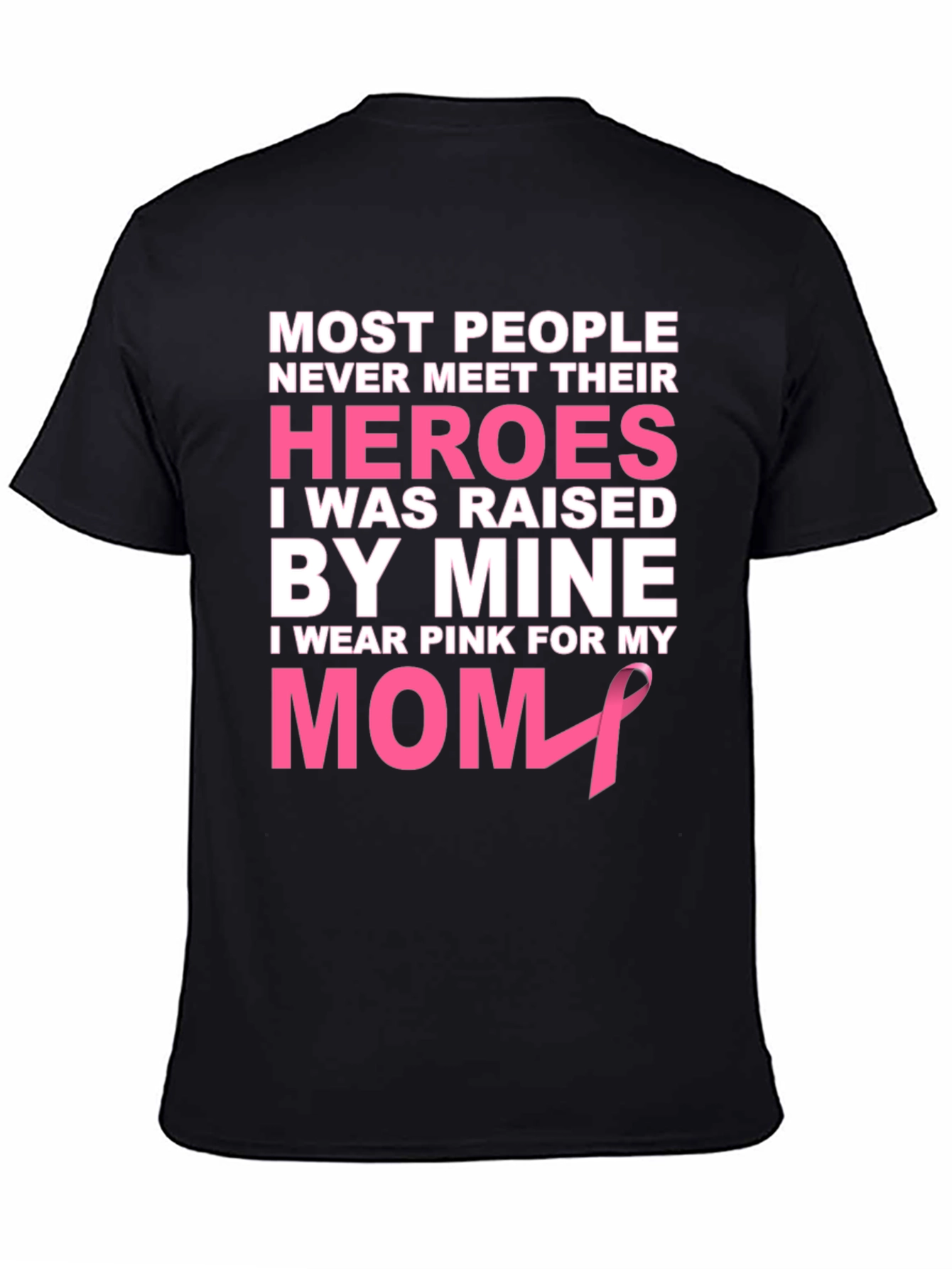 Pink Ribbon Mom Hero T-Shirt