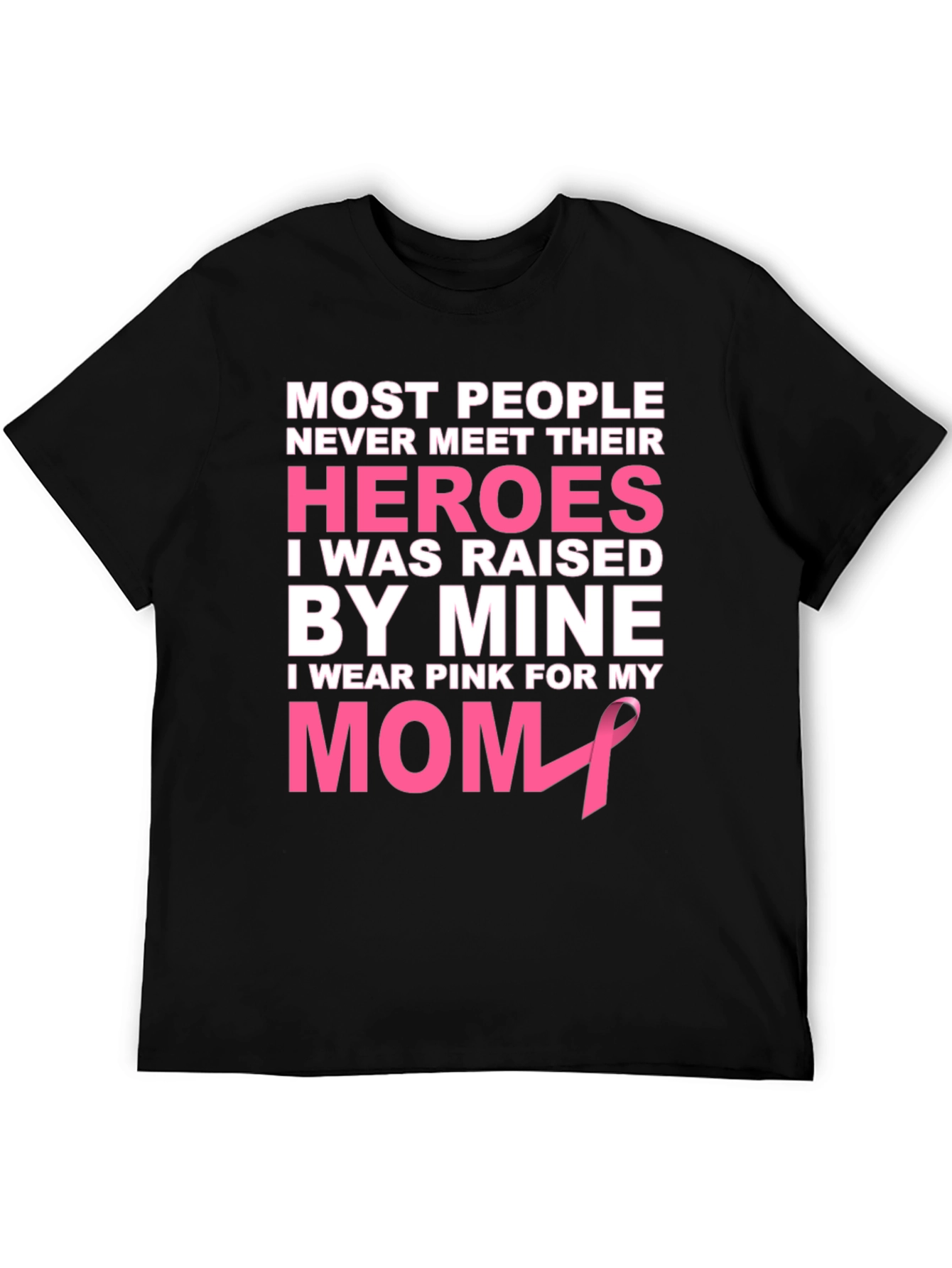 Pink Ribbon Mom Hero T-Shirt