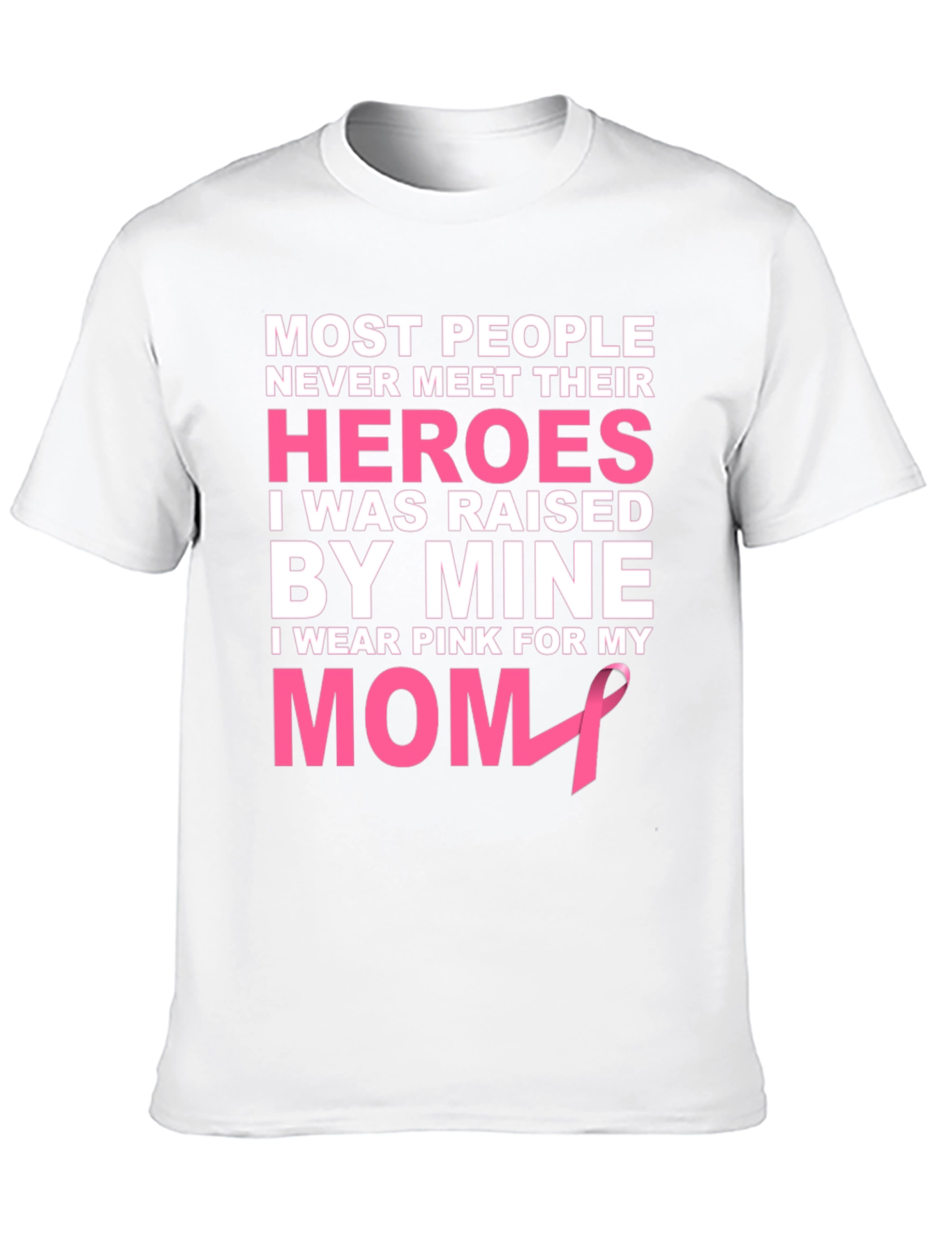 Pink Ribbon Mom Hero T-Shirt