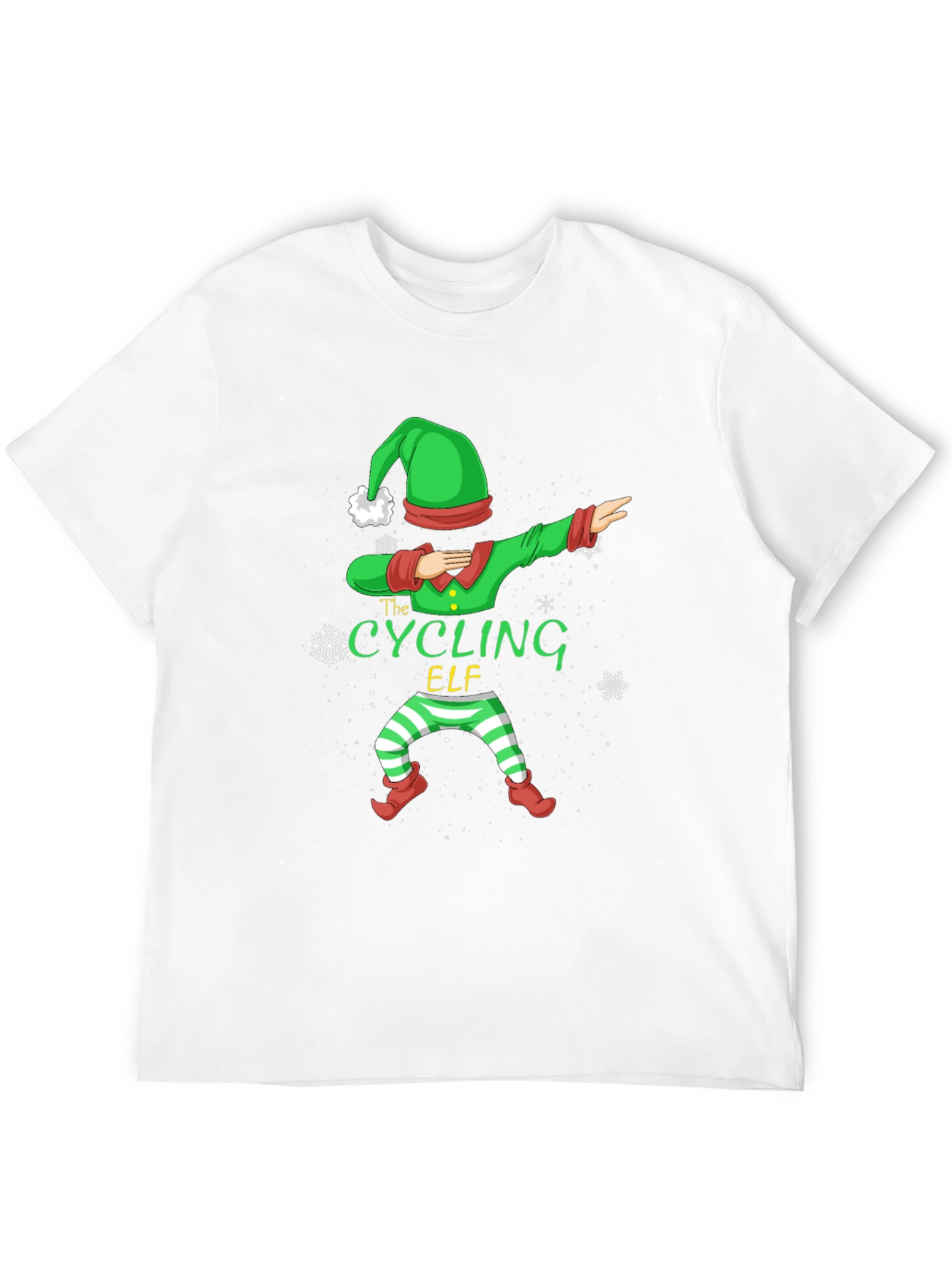Cycling Elf Christmas T-Shirt