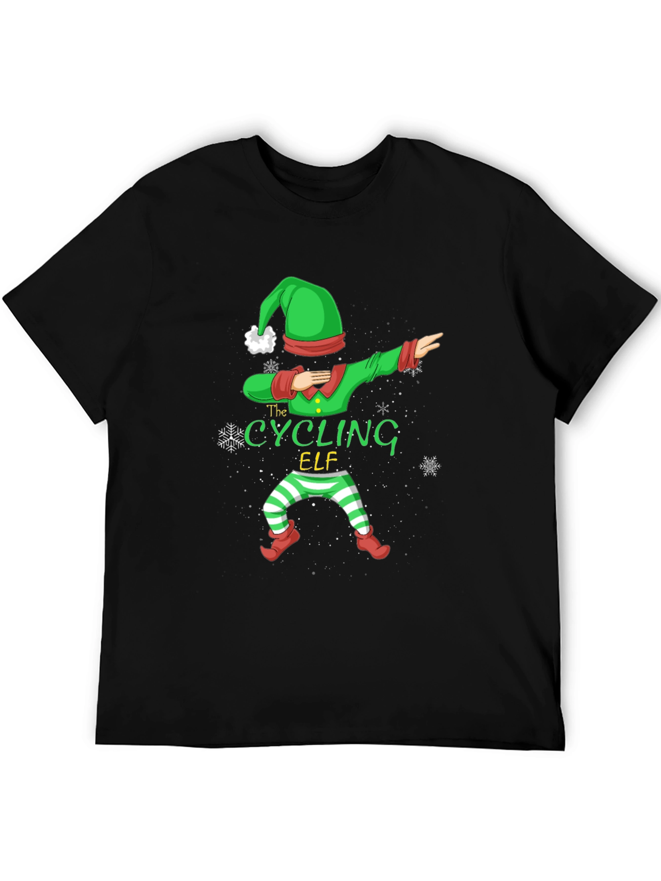 Cycling Elf Christmas T-Shirt