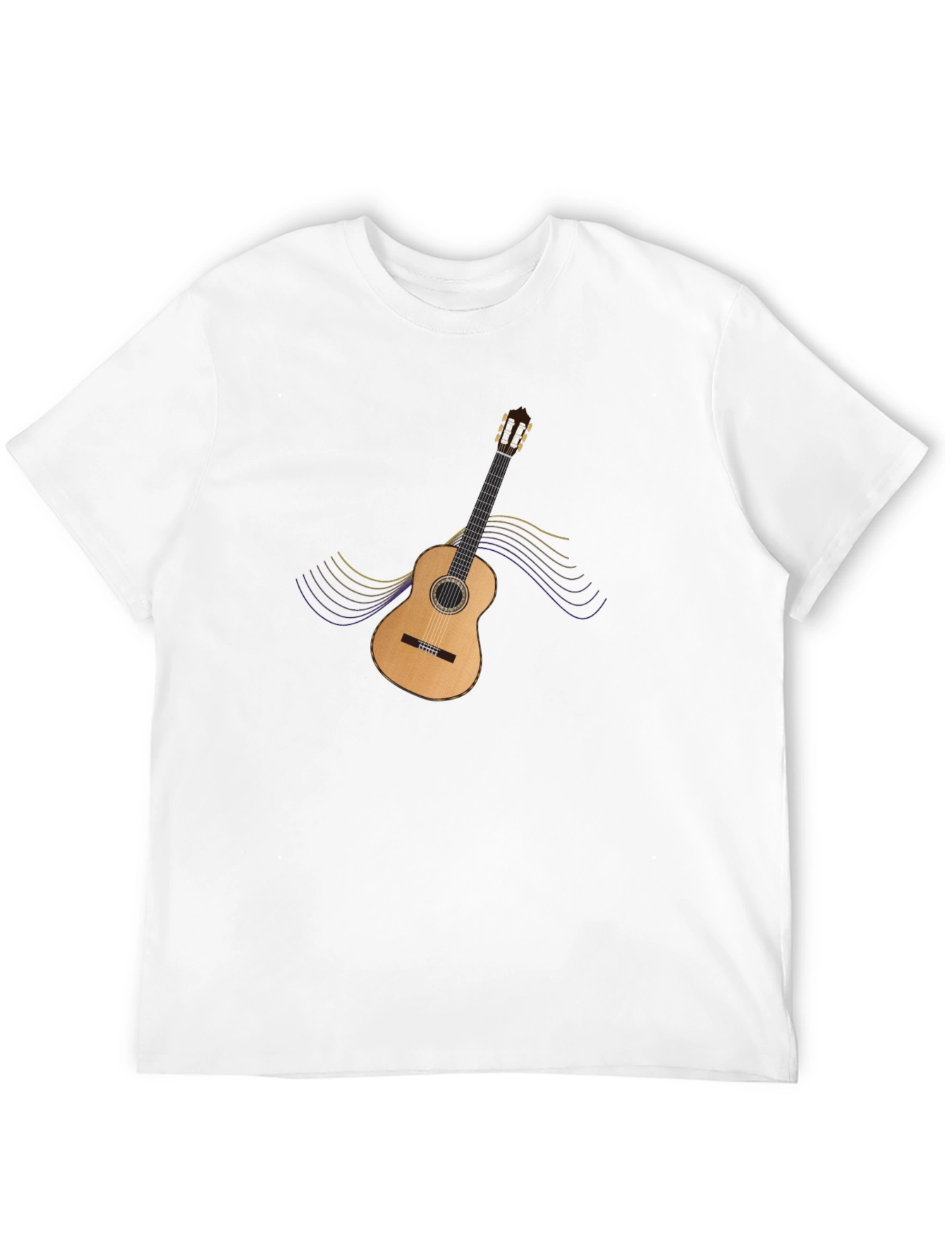 Guitar Graphic Black T-Shirt - Music Lovers Tee