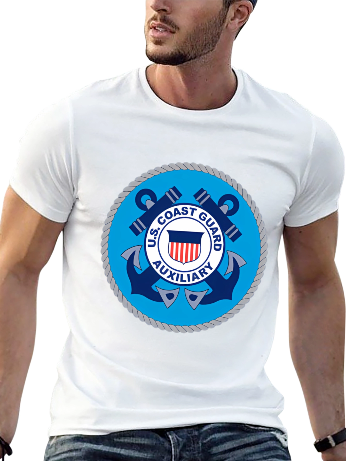 U.S. Coast Guard Auxiliary T-Shirt Black