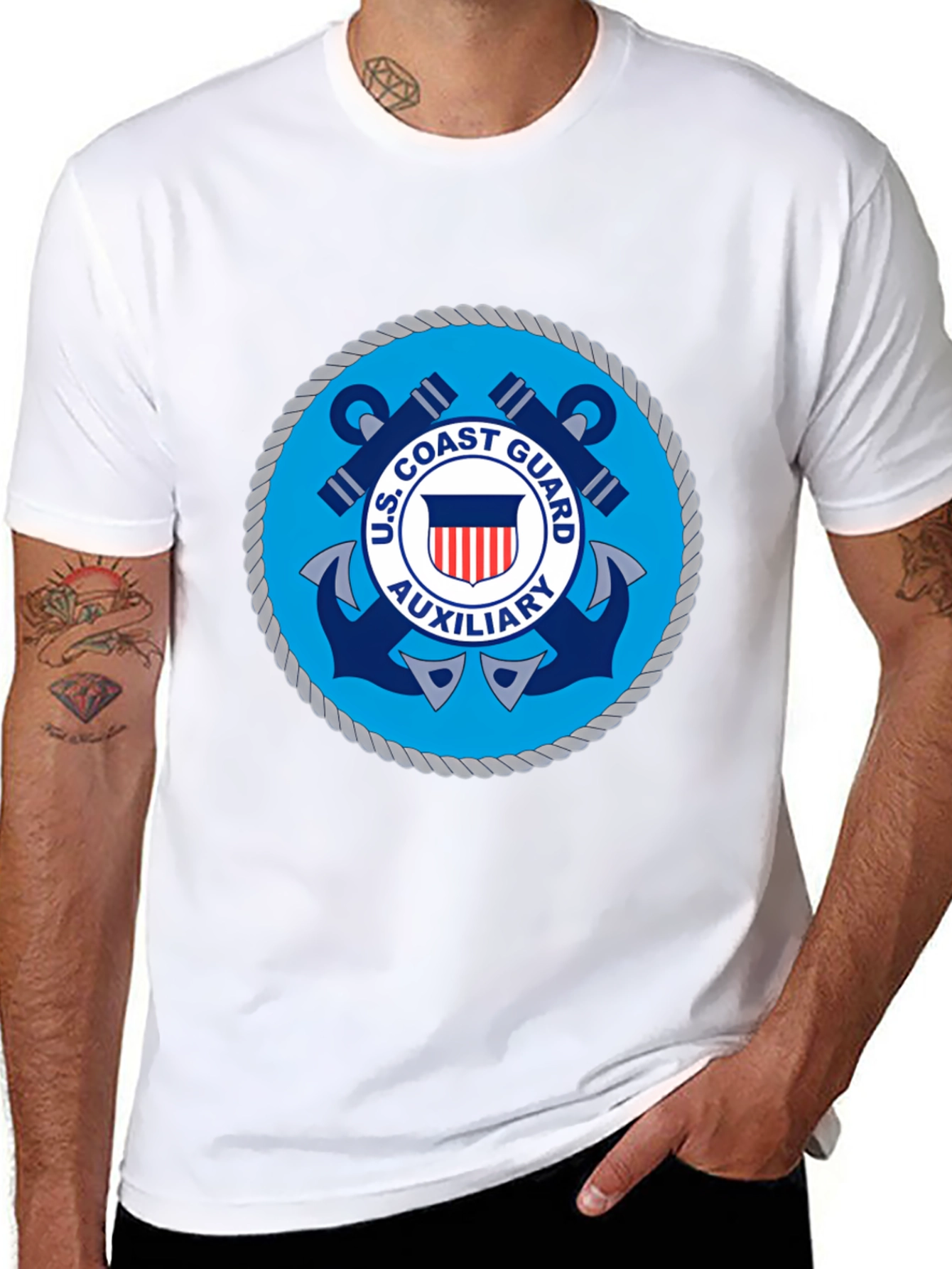 U.S. Coast Guard Auxiliary T-Shirt Black