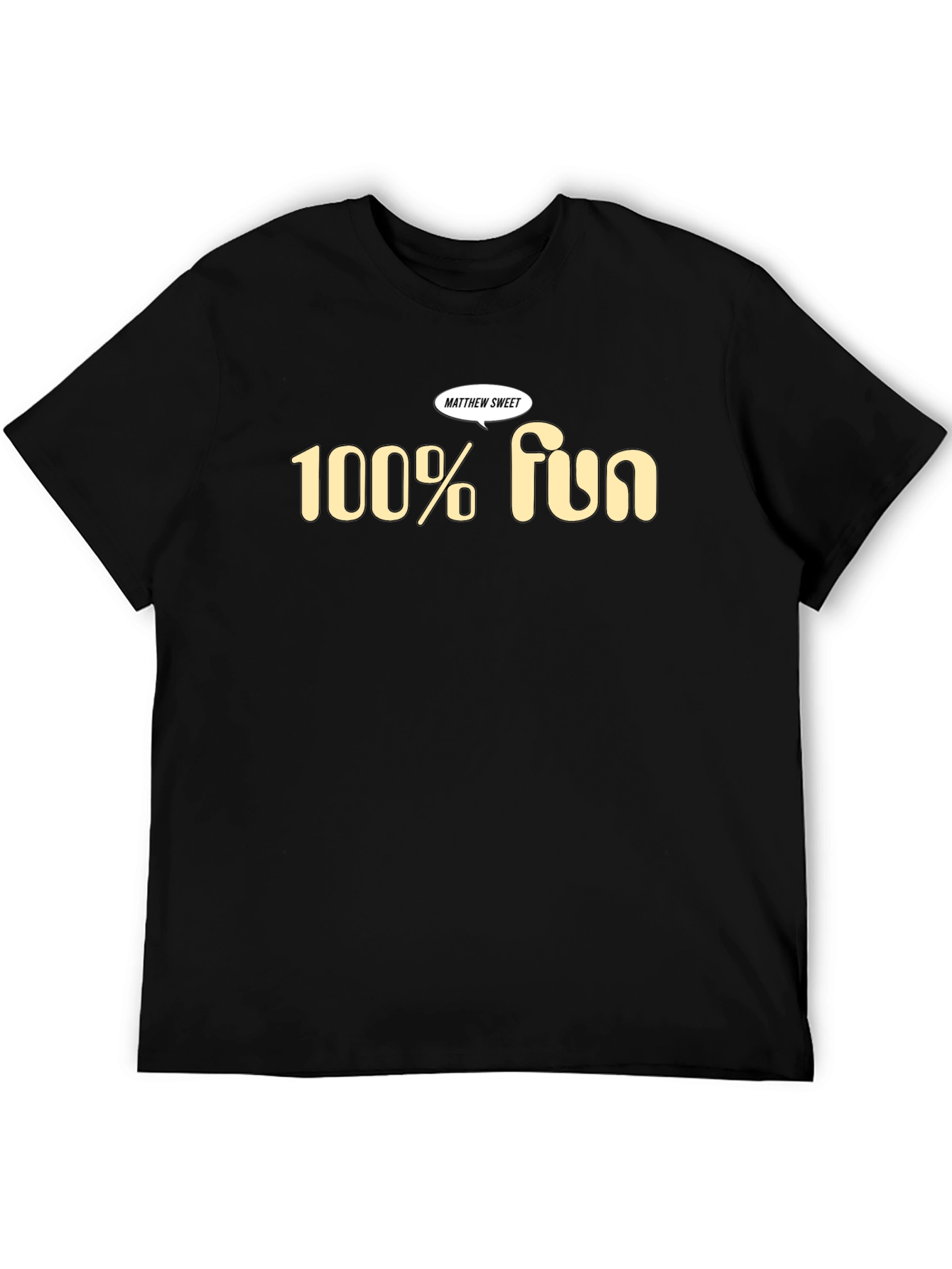 100% Fun Matthew Sweet Black T-Shirt