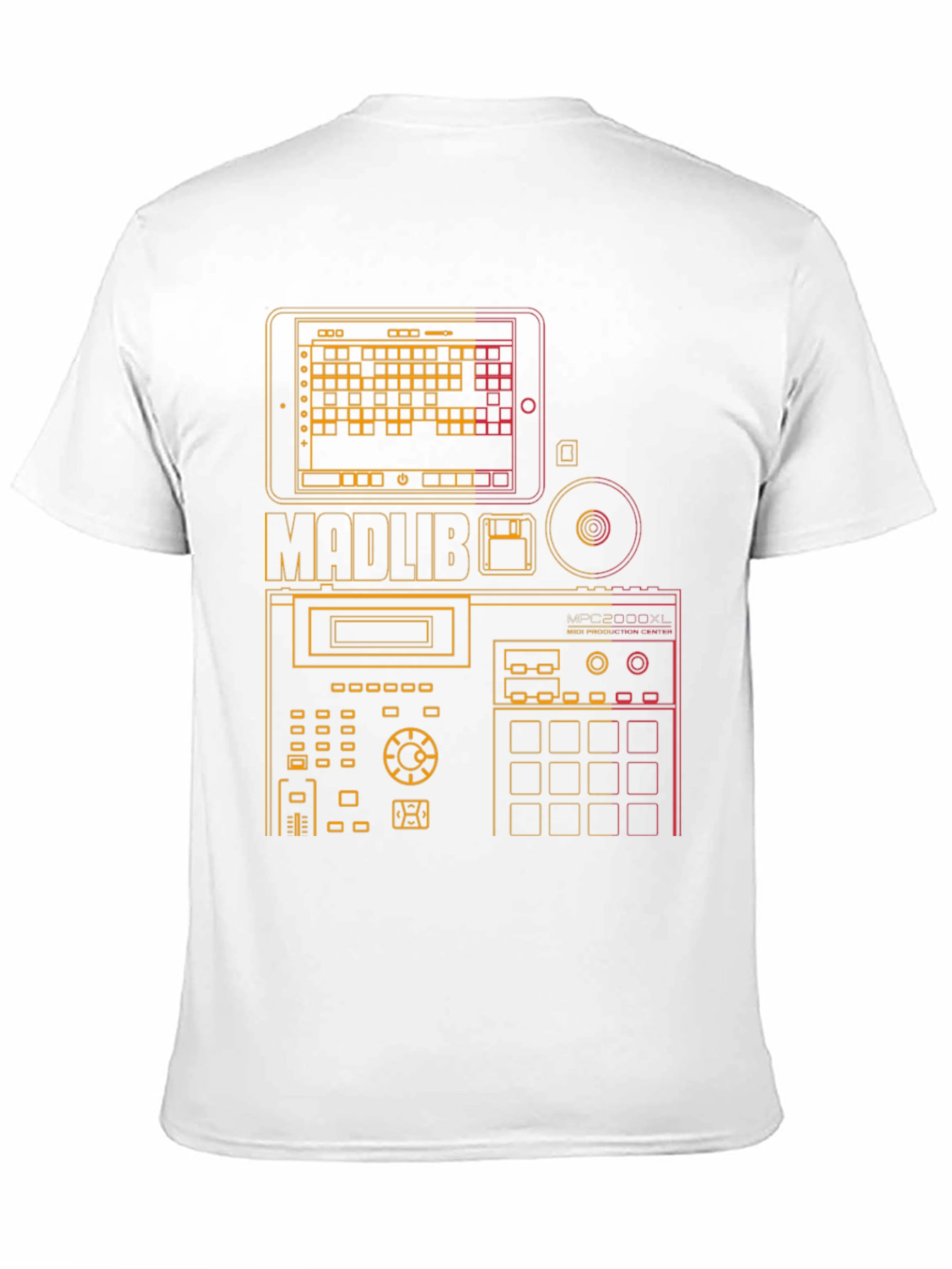 Madlib MPC Music Producer Black Graphic T-Shirt