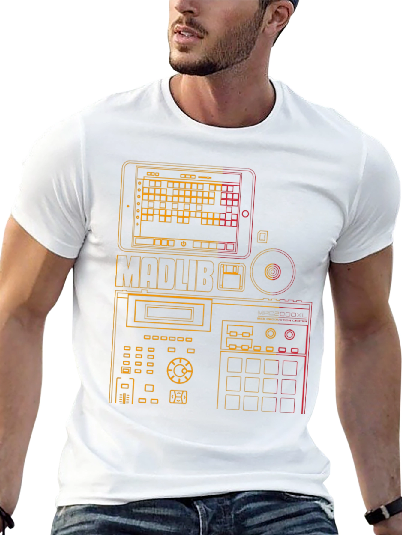 Madlib MPC Music Producer Black Graphic T-Shirt