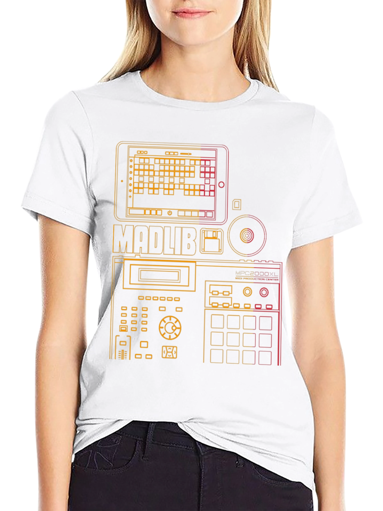 Madlib MPC Music Producer Black Graphic T-Shirt