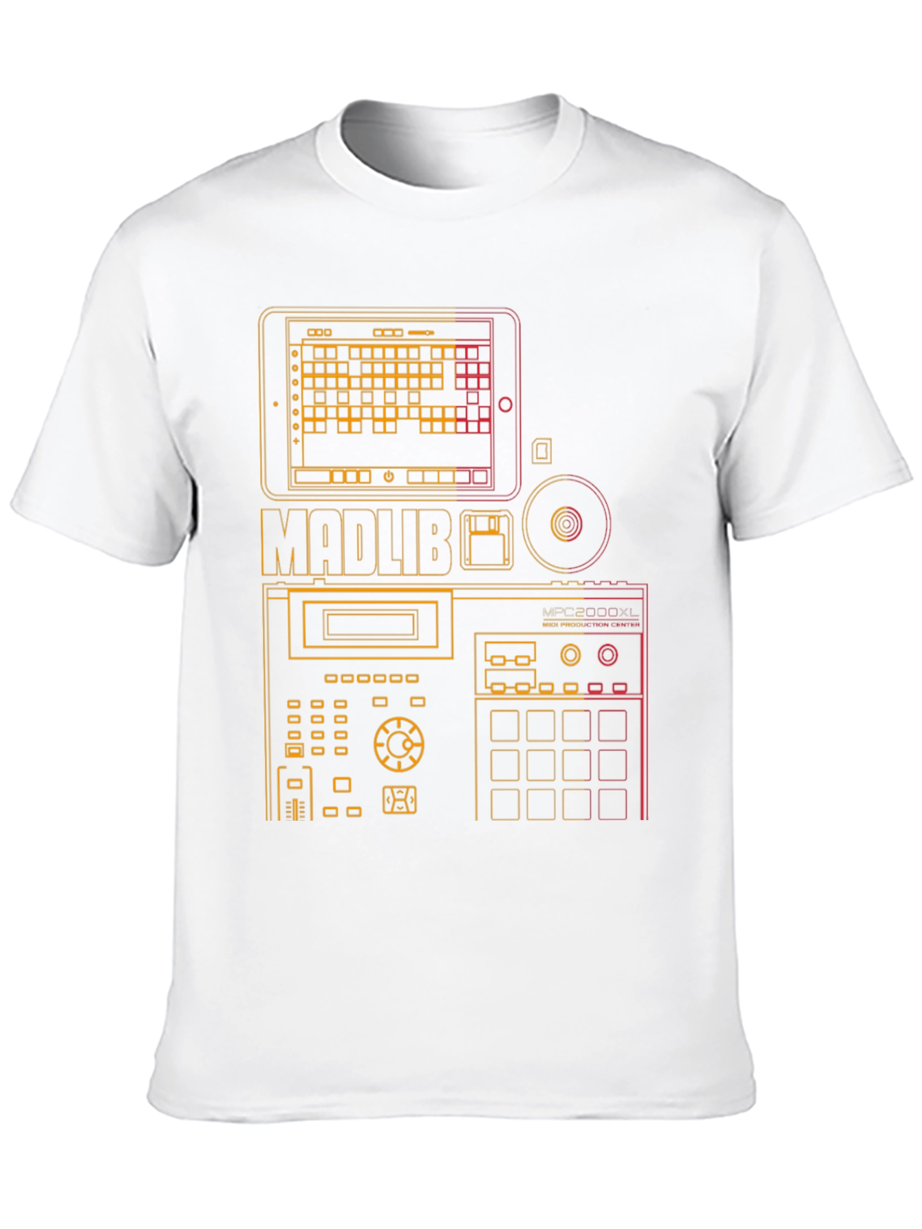 Madlib MPC Music Producer Black Graphic T-Shirt