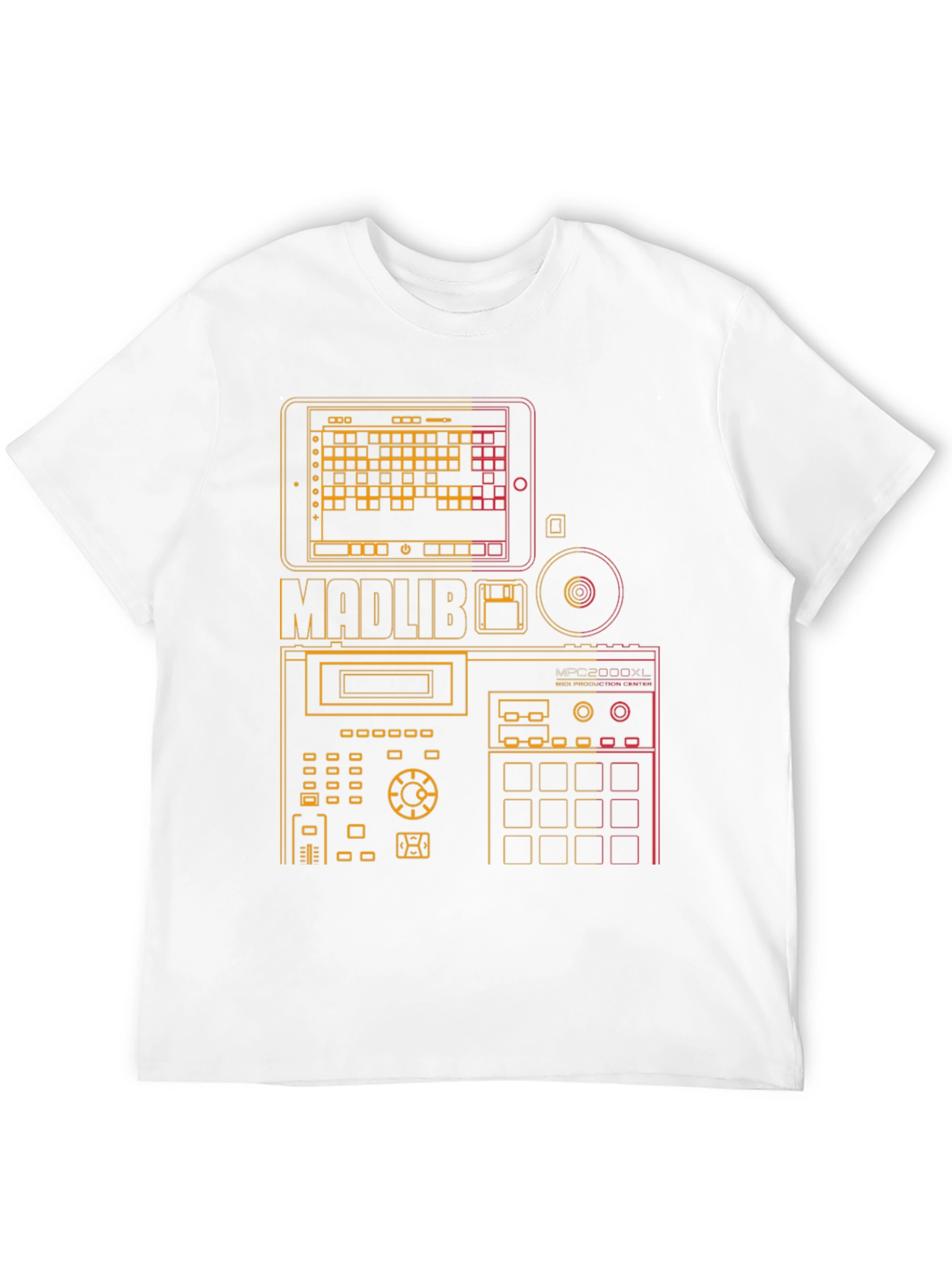 Madlib MPC Music Producer Black Graphic T-Shirt