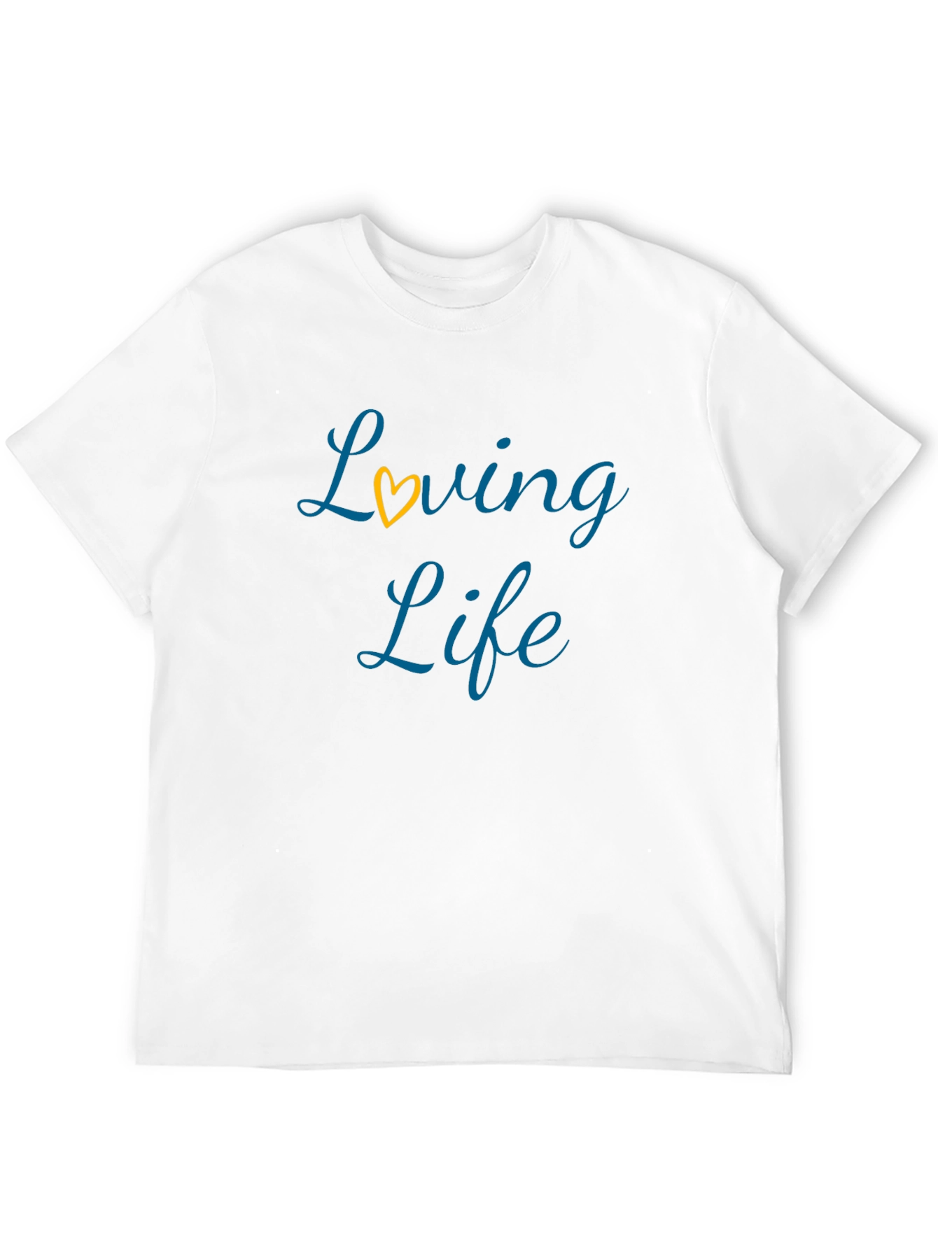Loving Life Black T-Shirt with Heart Detail