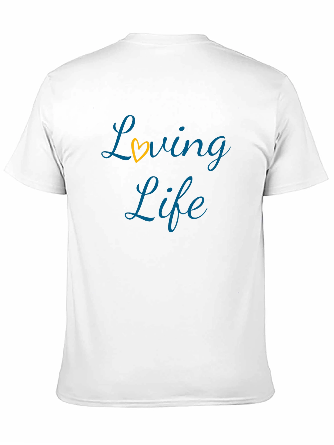 Loving Life Black T-Shirt with Heart Detail