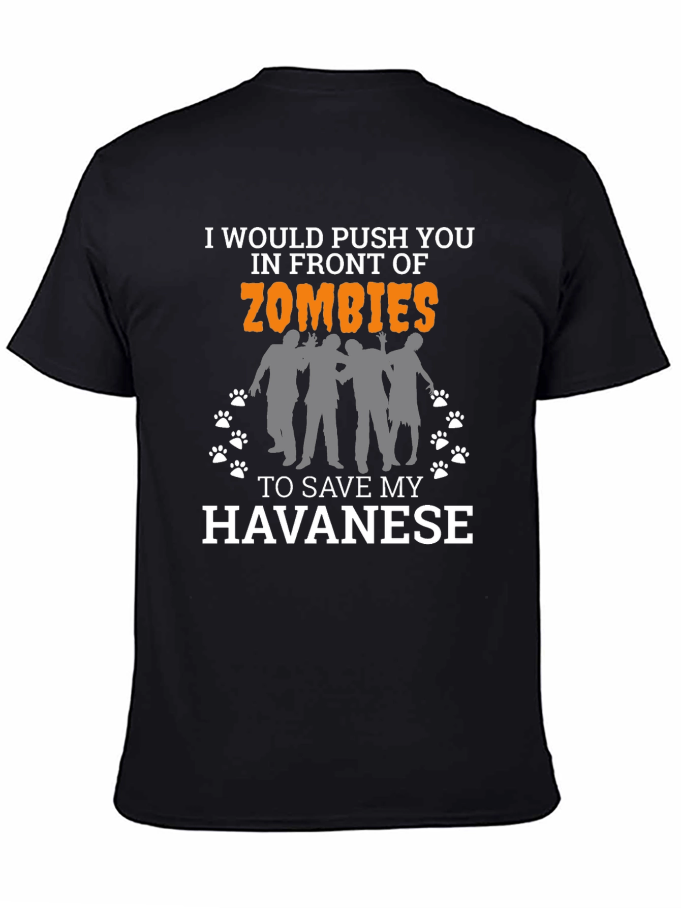 Zombie Havanes T-Shirt -  Humorous Dog Lover Tee