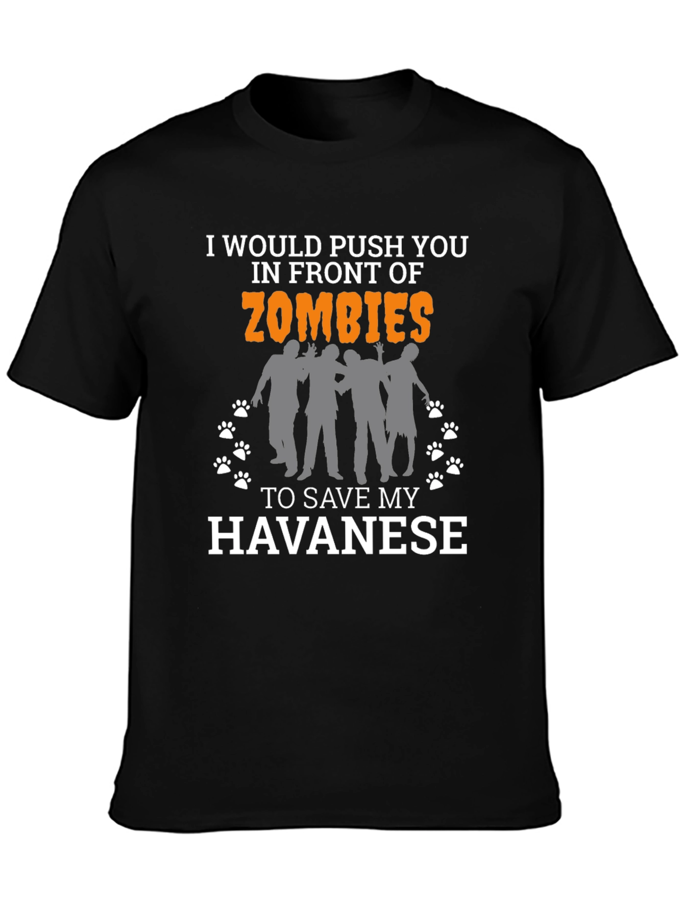 Zombie Havanes T-Shirt -  Humorous Dog Lover Tee