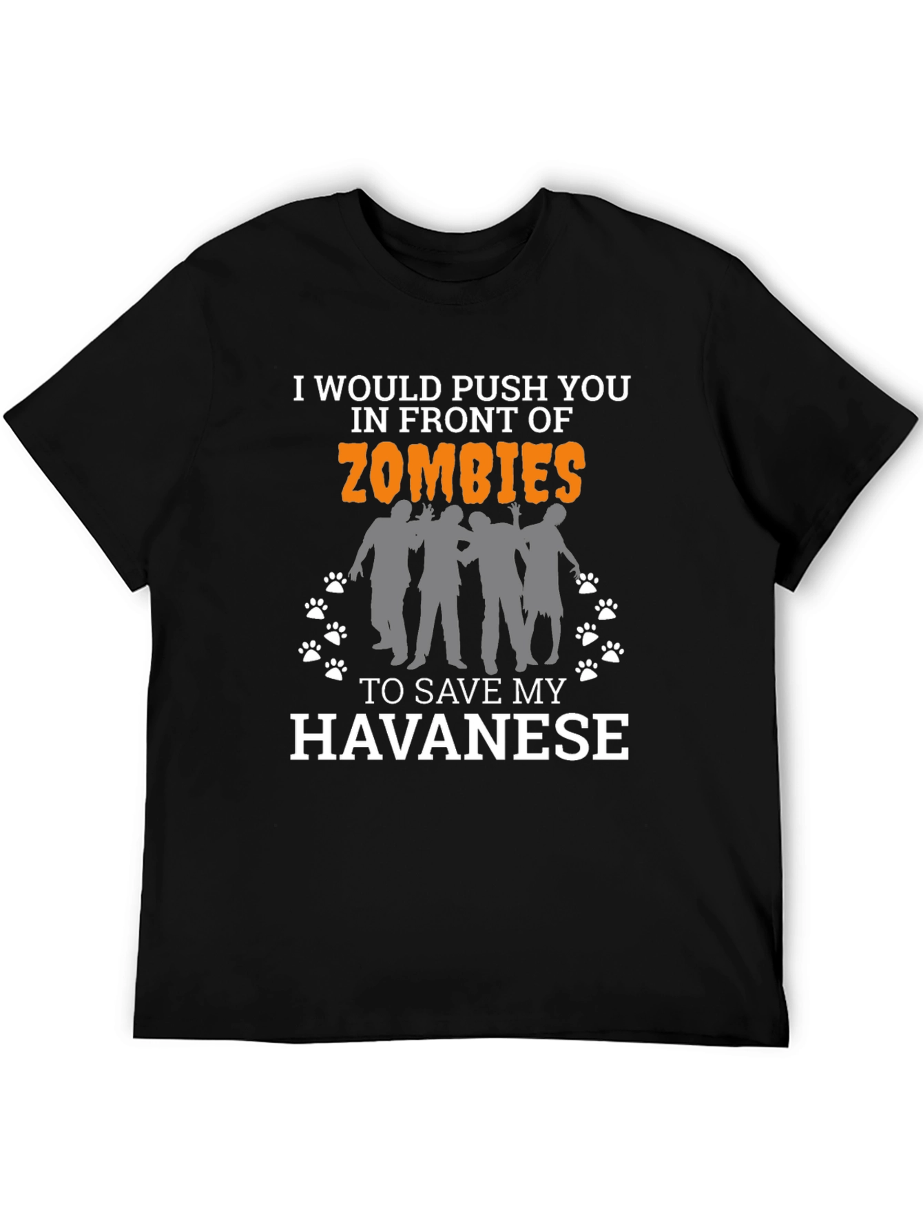 Zombie Havanes T-Shirt -  Humorous Dog Lover Tee