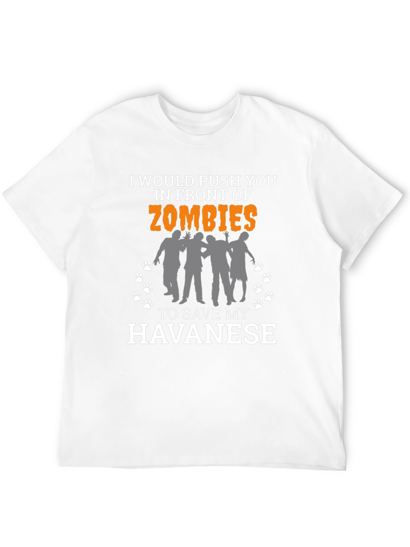 Zombie Havanes T-Shirt -  Humorous Dog Lover Tee