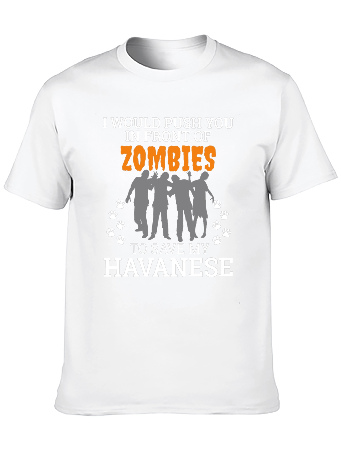 Zombie Havanes T-Shirt -  Humorous Dog Lover Tee