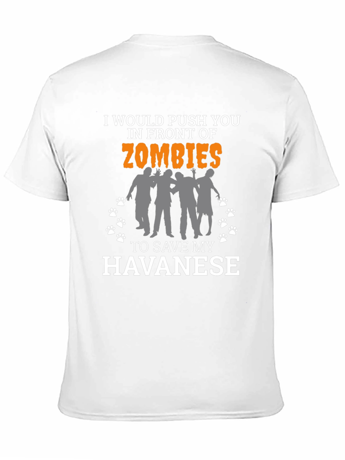 Zombie Havanes T-Shirt -  Humorous Dog Lover Tee