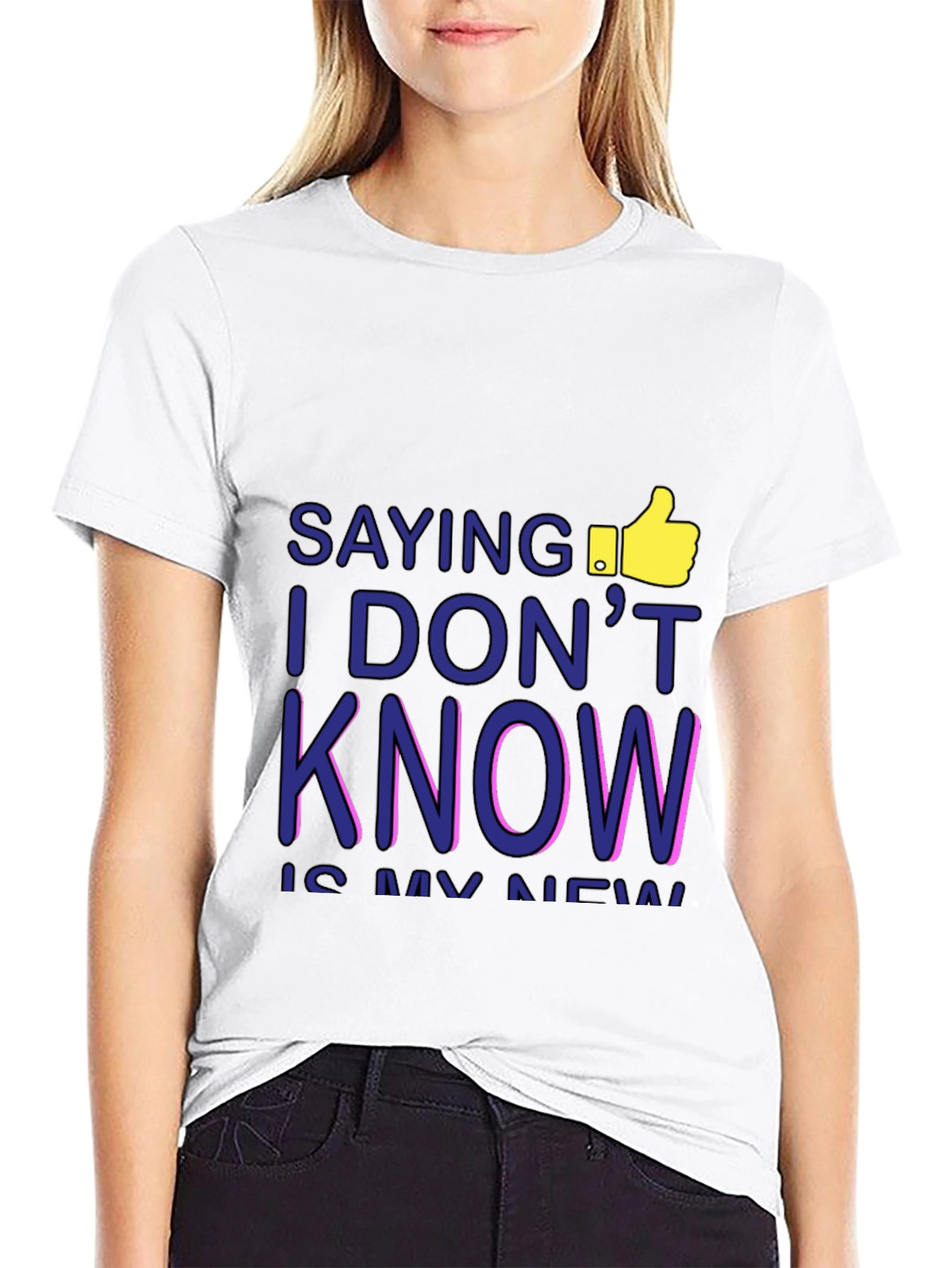 I DONT KNOW Mens Graphic Tee - Black T-Shirt
