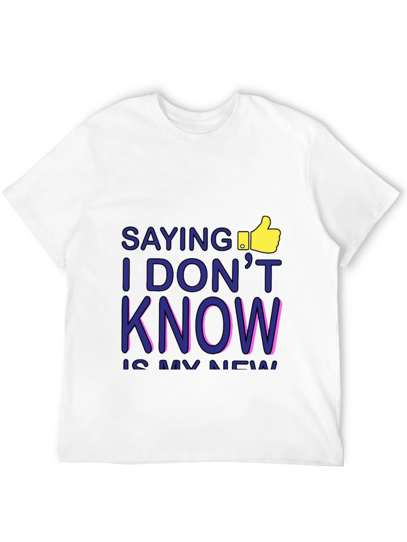 I DONT KNOW Mens Graphic Tee - Black T-Shirt