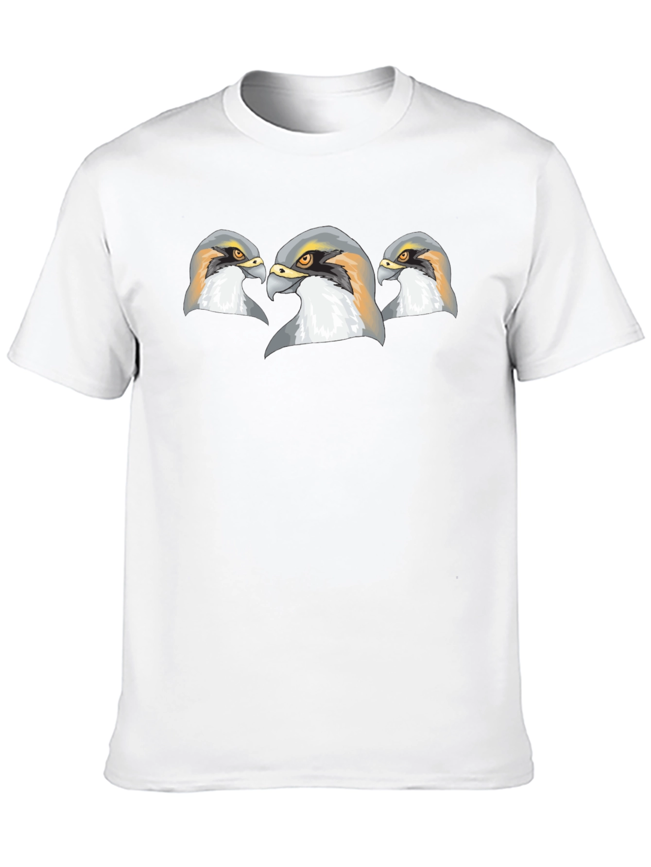 Falcon Head Graphic Print Black T-Shirt