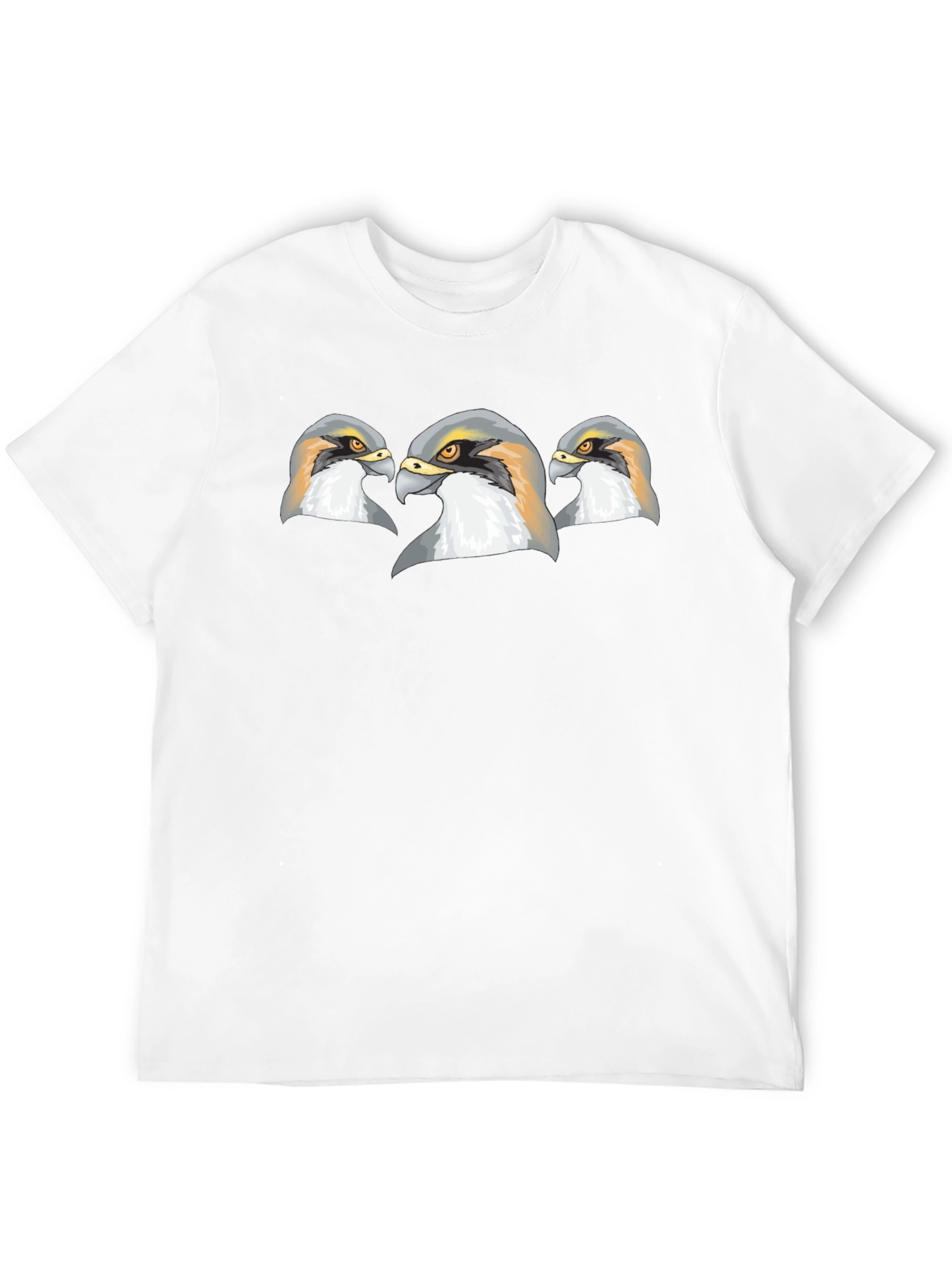 Falcon Head Graphic Print Black T-Shirt