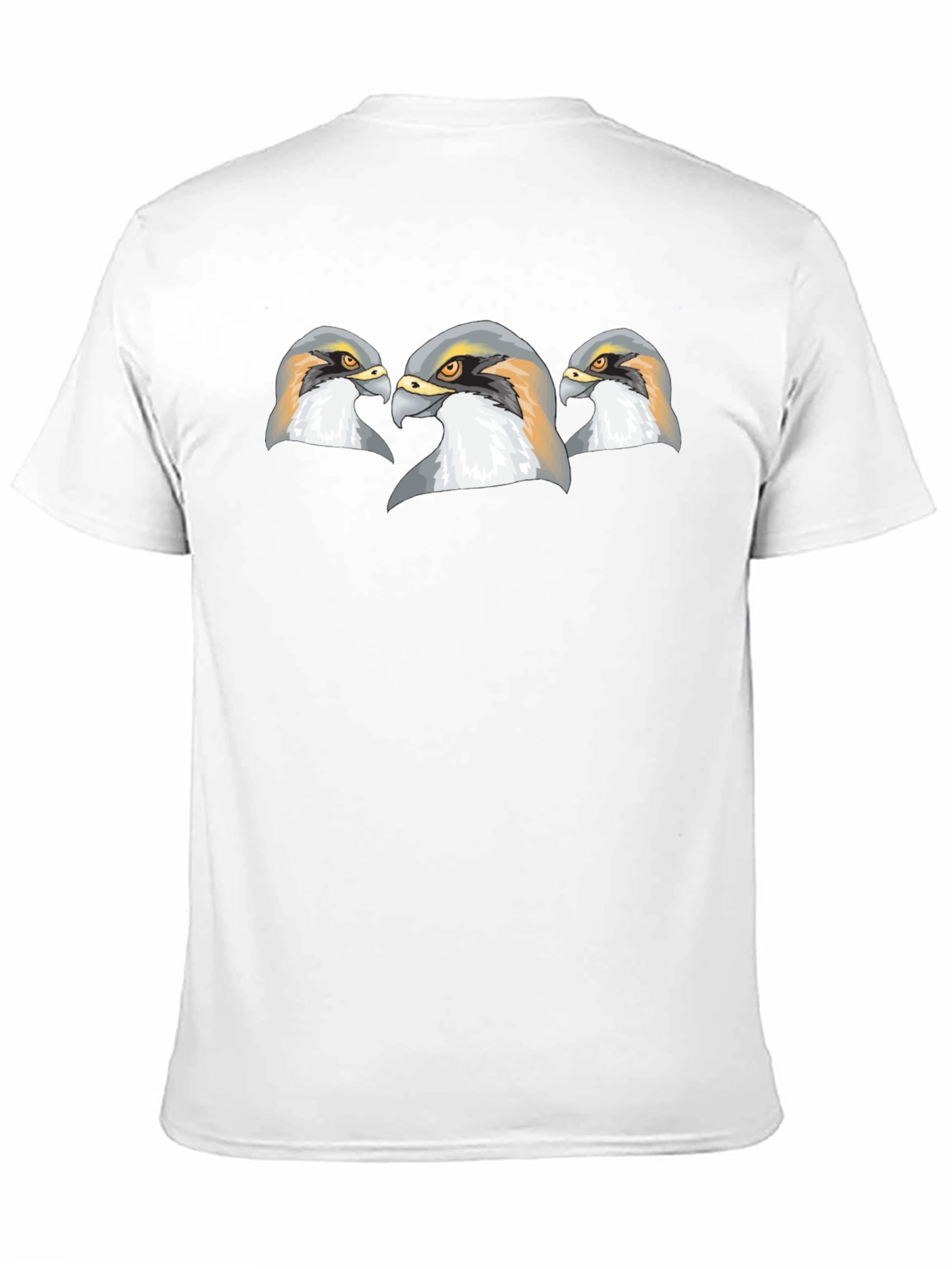 Falcon Head Graphic Print Black T-Shirt
