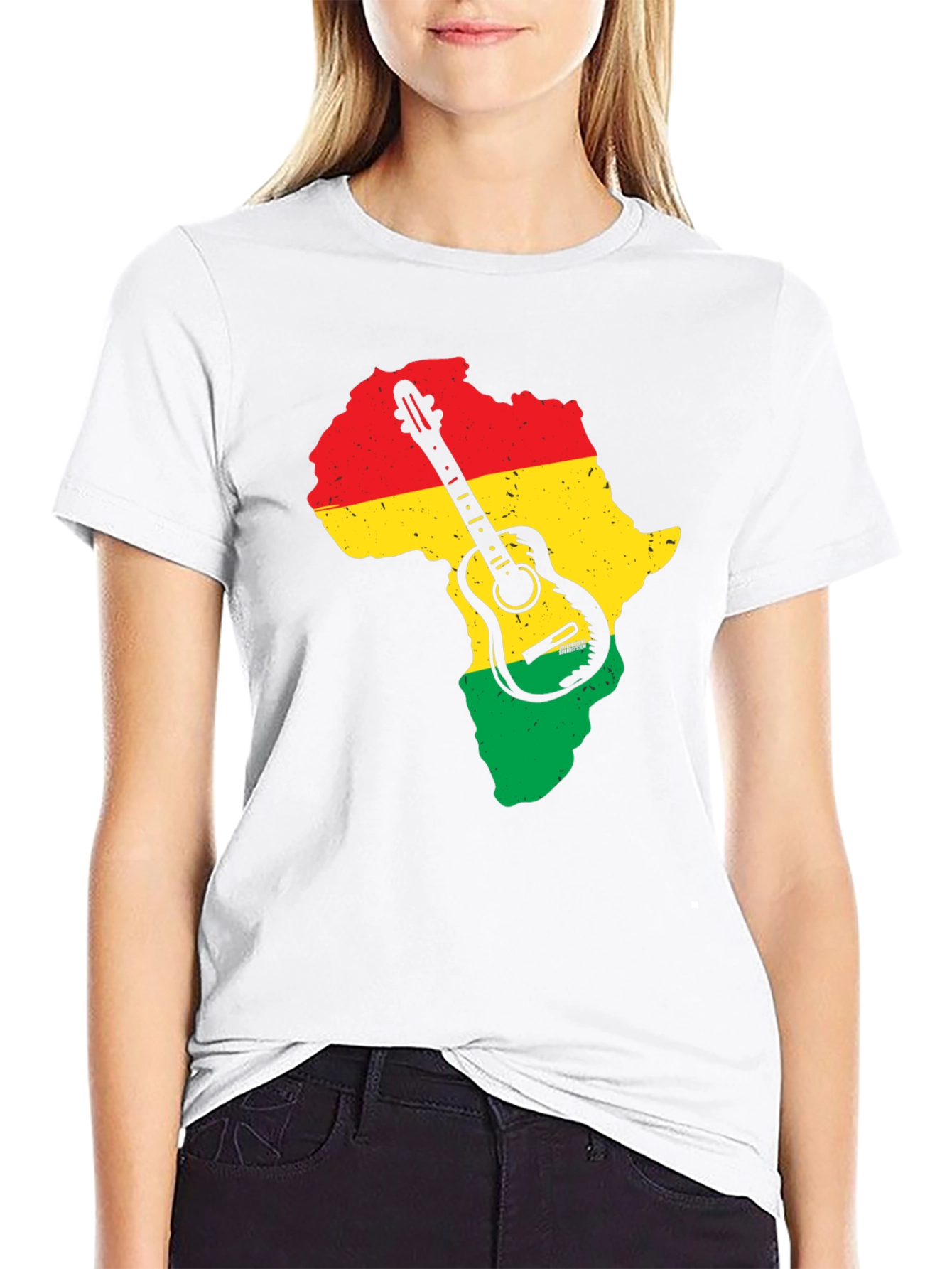 Africa Guitar T-Shirt - Music Lover Tee
