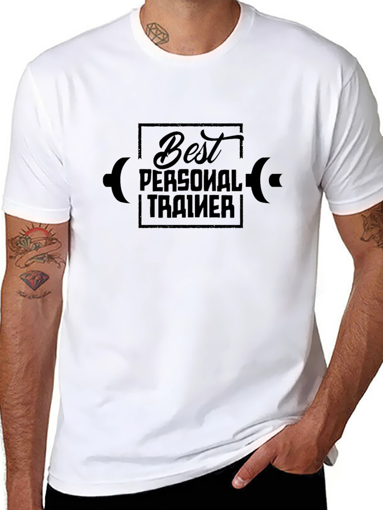 Best Personal Trainer Graphic Tee - Black