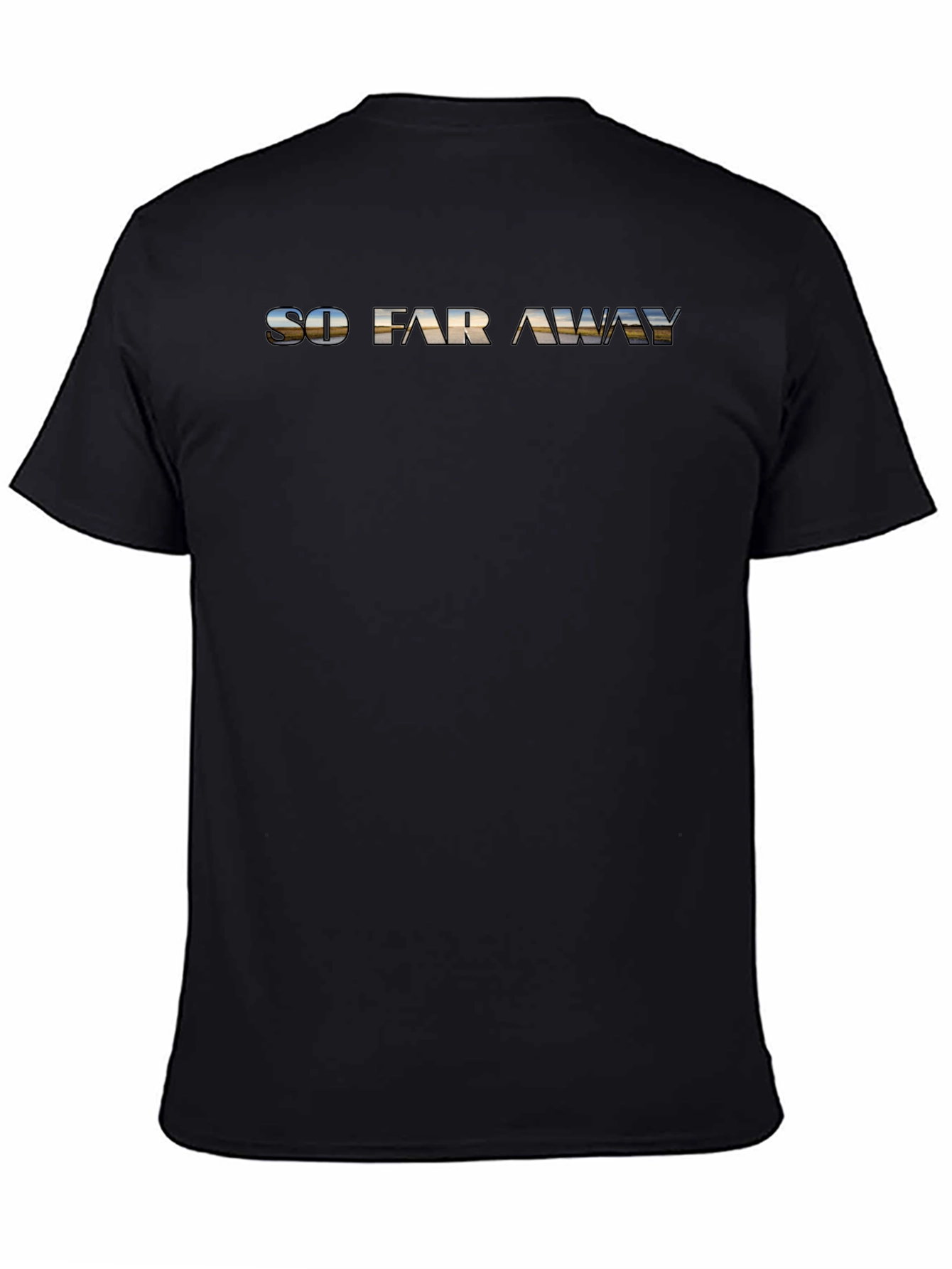 So Far Away Graphic Black T-Shirt