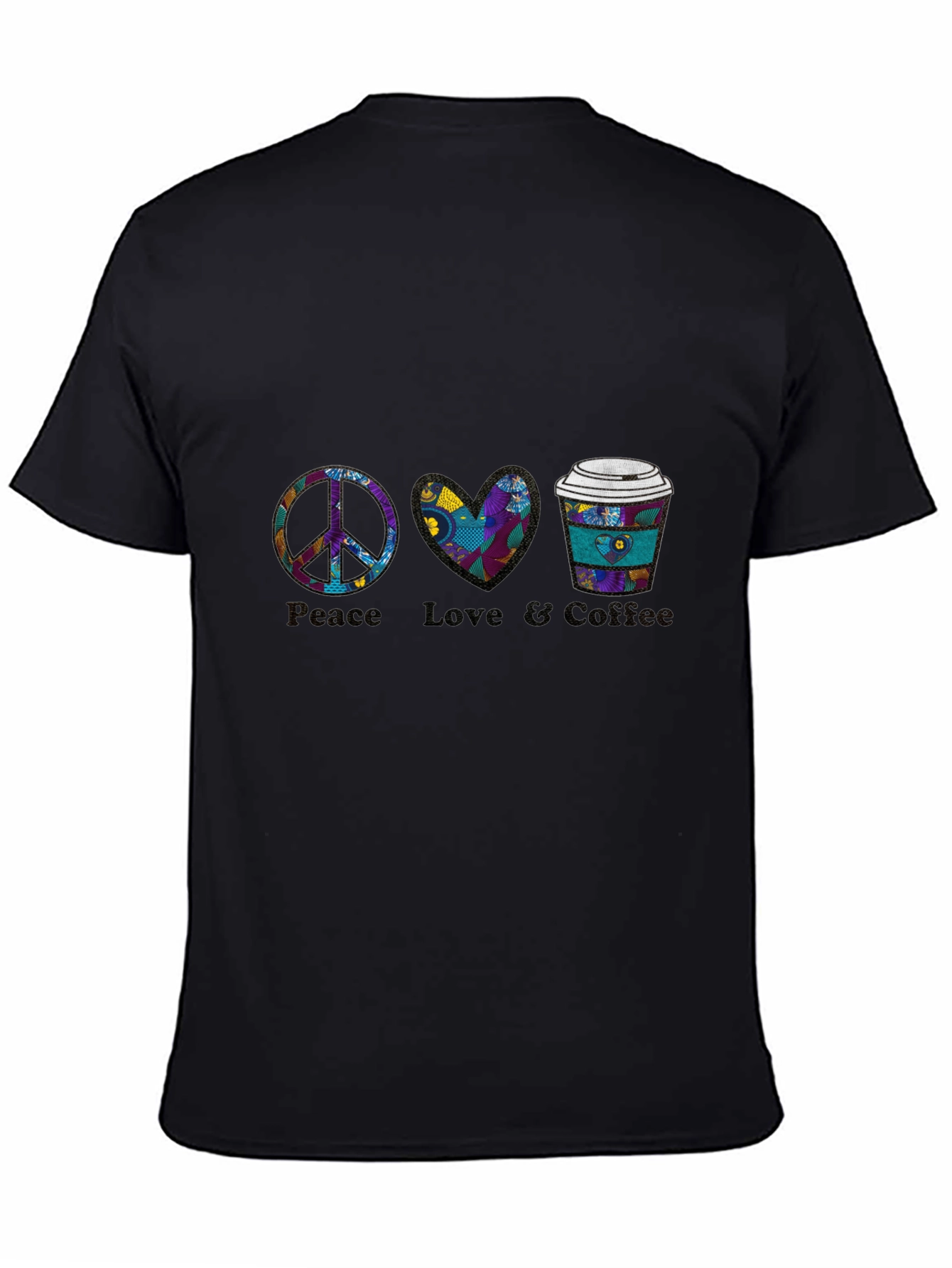 Peace Love Coffee Graphic Tee